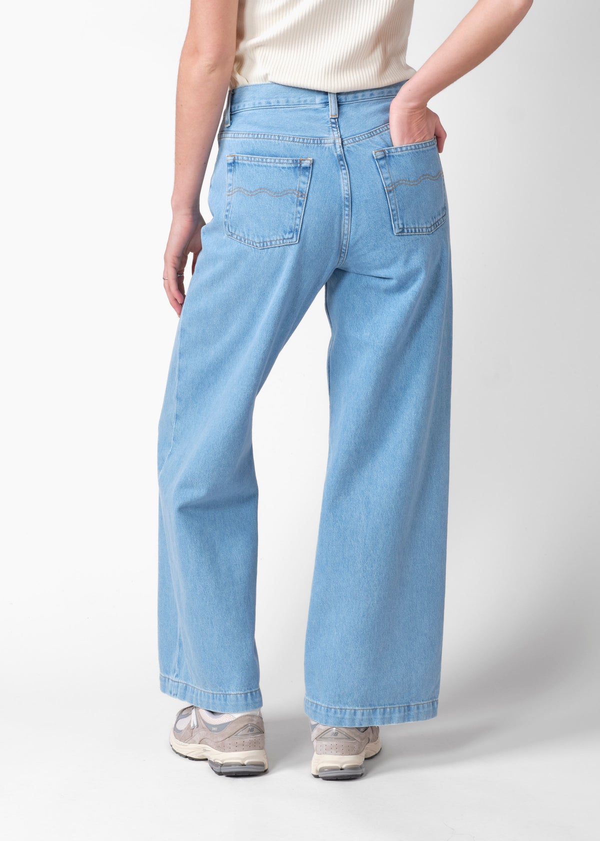 Klitmøller Collective ApS Amelia pants GOTS Pants Extra light blue stonewash