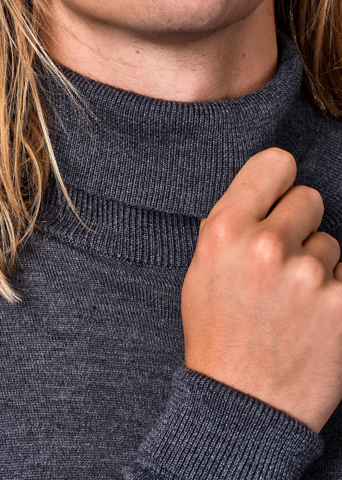Klitmøller Collective ApS Anders knit Knitted sweaters Anthracite