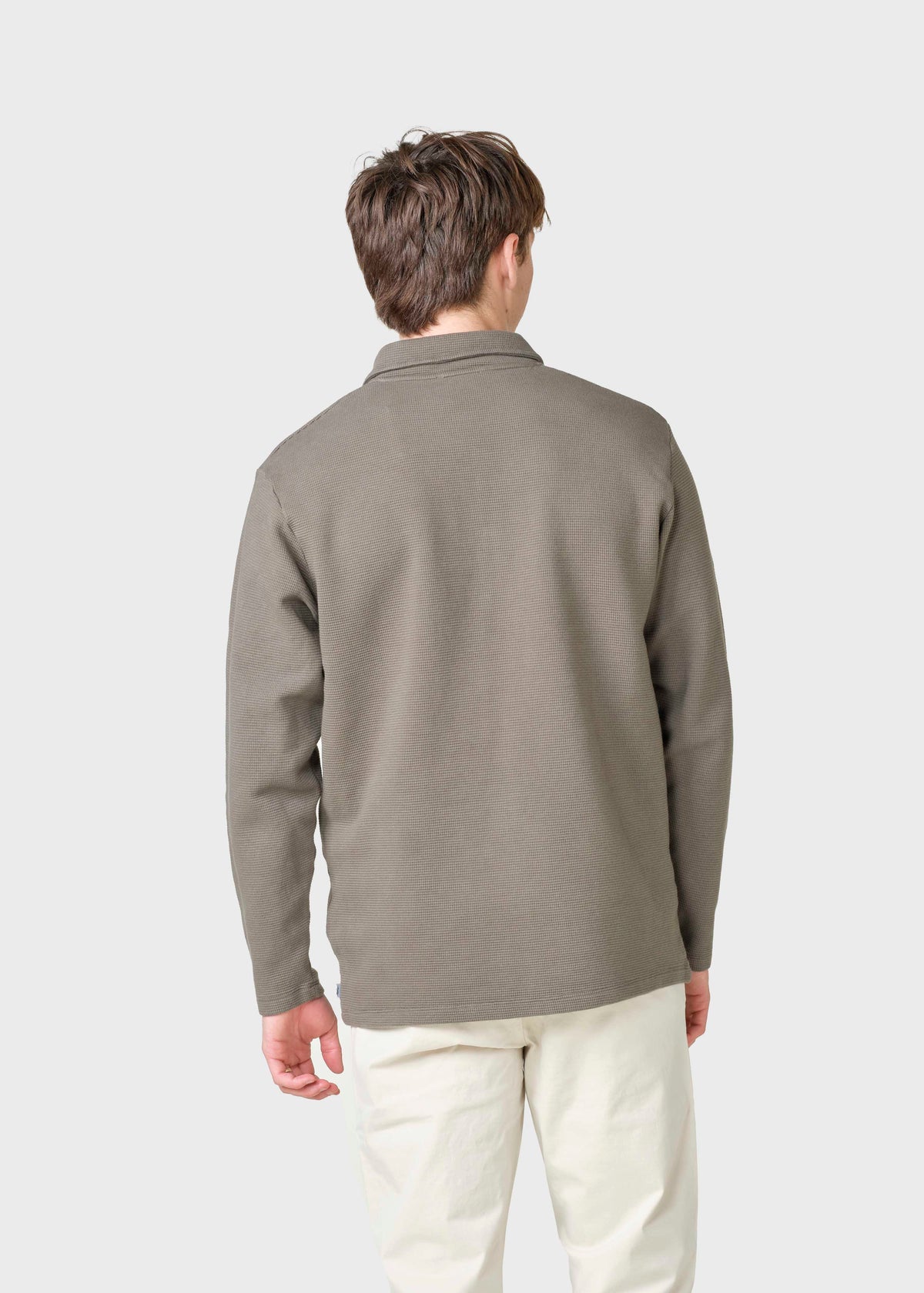Klitmøller Collective ApS Banks L/S polo tee T-Shirts Taupe