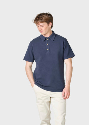 Klitmøller Collective ApS Banks polo tee T-Shirts Navy
