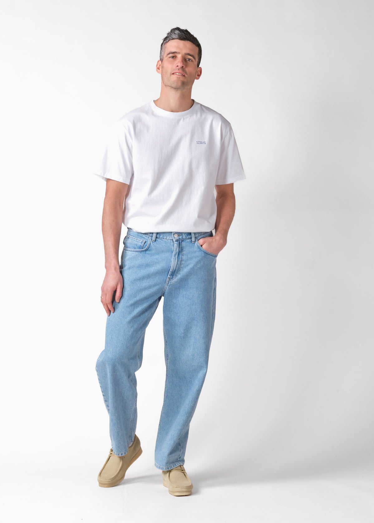 Klitmøller Collective ApS Bastian pants GOTS Pants Extra light blue stonewash