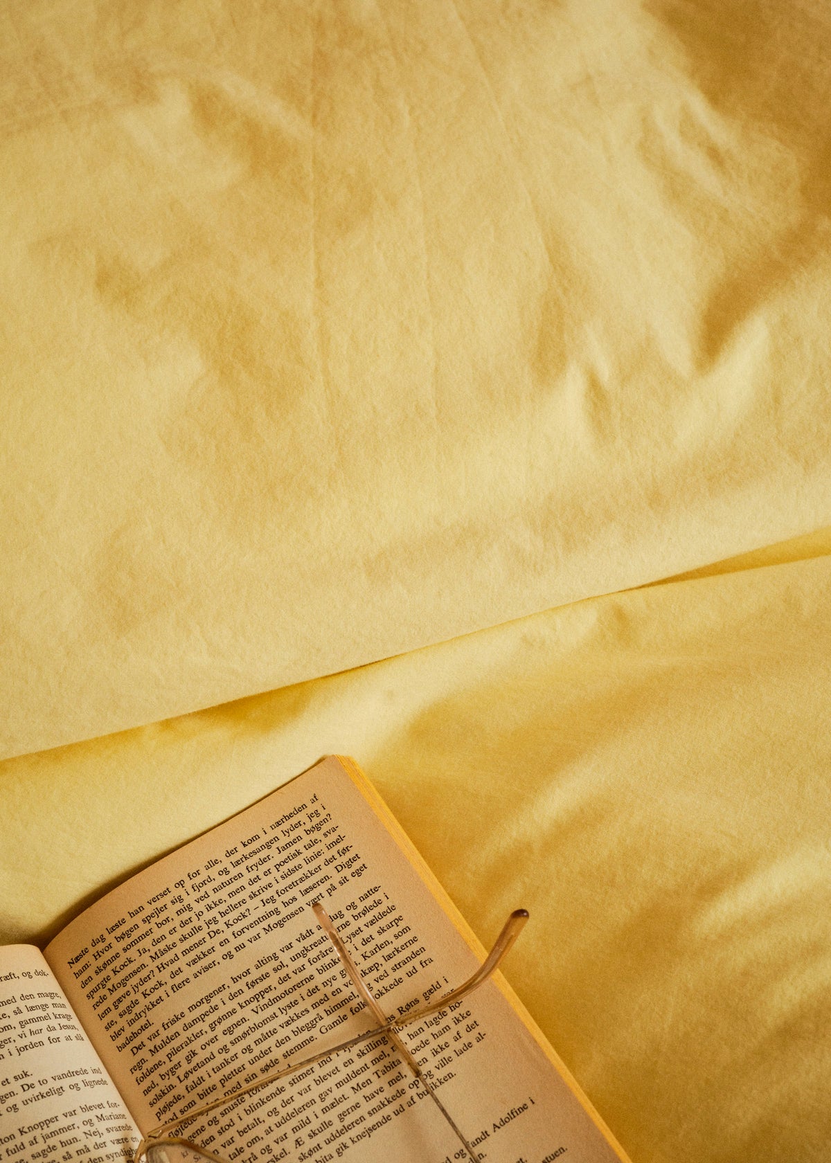 Klitmøller Collective Home Bed set - Plain - 140 x 200 + 60 x 70 Textiles Lemon sorbet