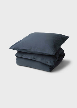 Klitmøller Collective Home Bed set - Plain - 140 x 200 + 60 x 70 Textiles Navy