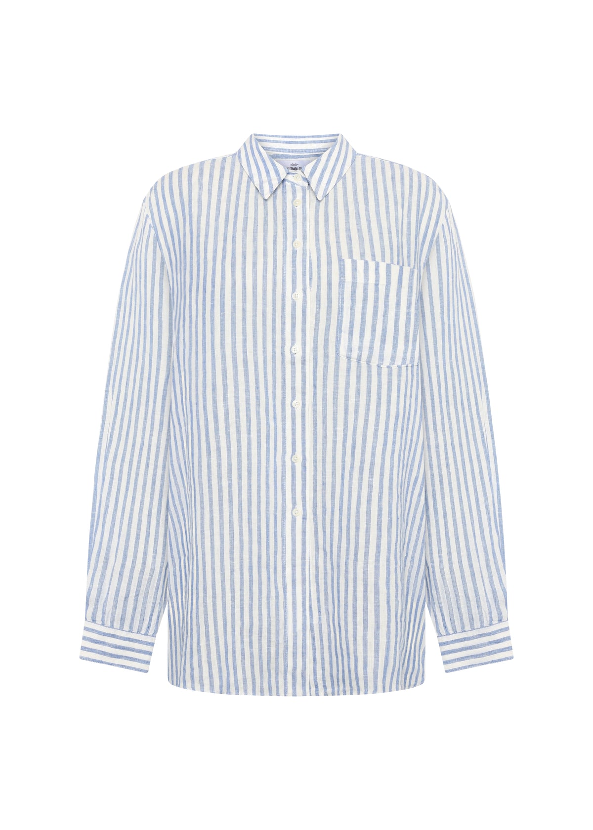 Klitmøller Collective ApS Belinda linen shirt Shirts Cream/light blue