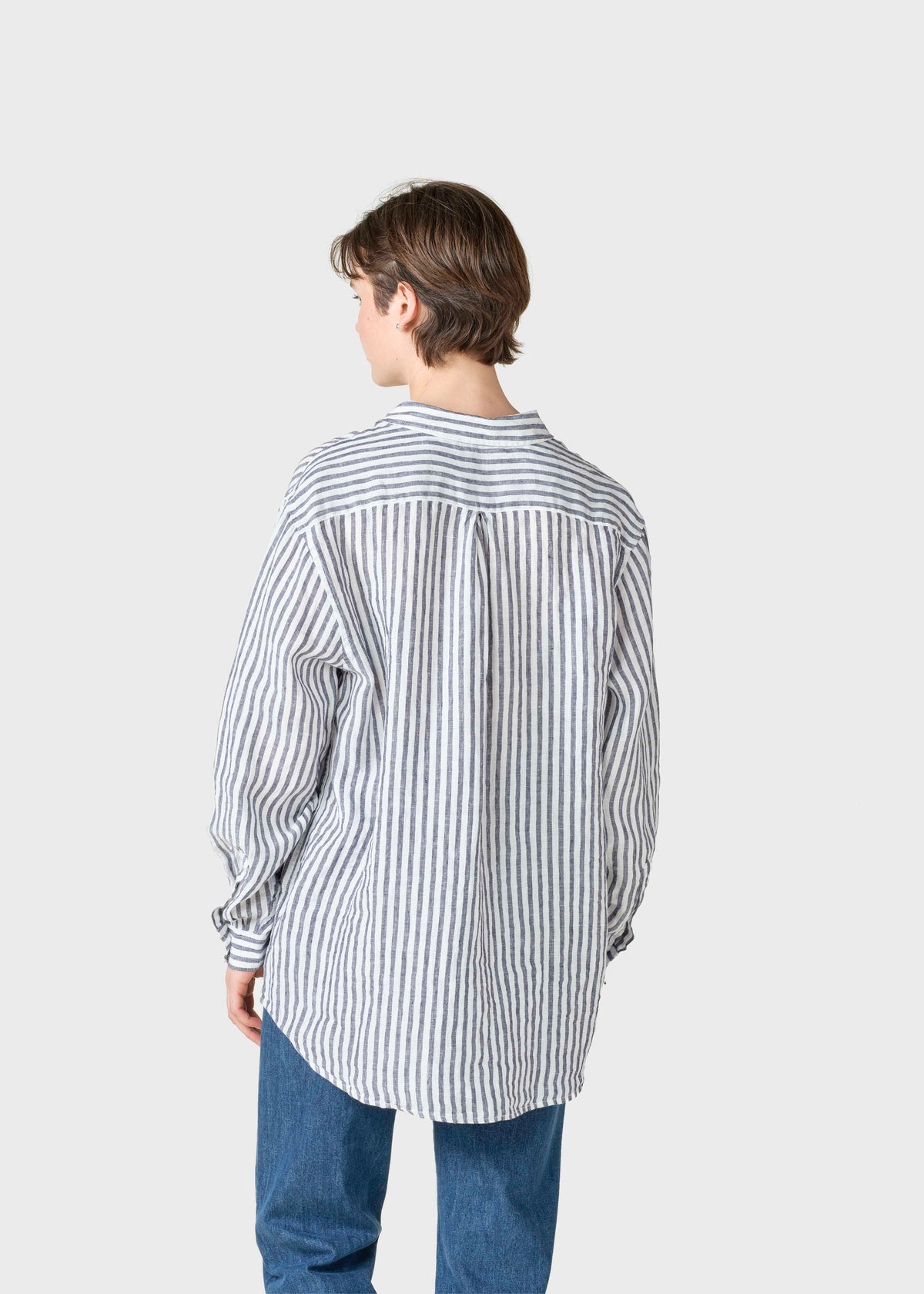 Klitmøller Collective ApS Belinda linen shirt Shirts Cream/navy