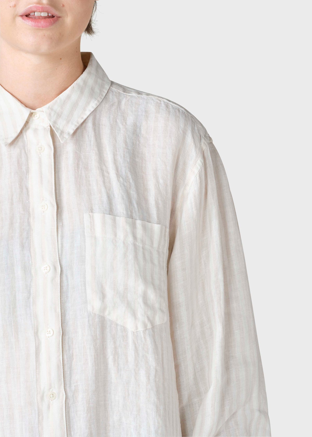 Klitmøller Collective ApS Belinda linen shirt Shirts Cream/sand