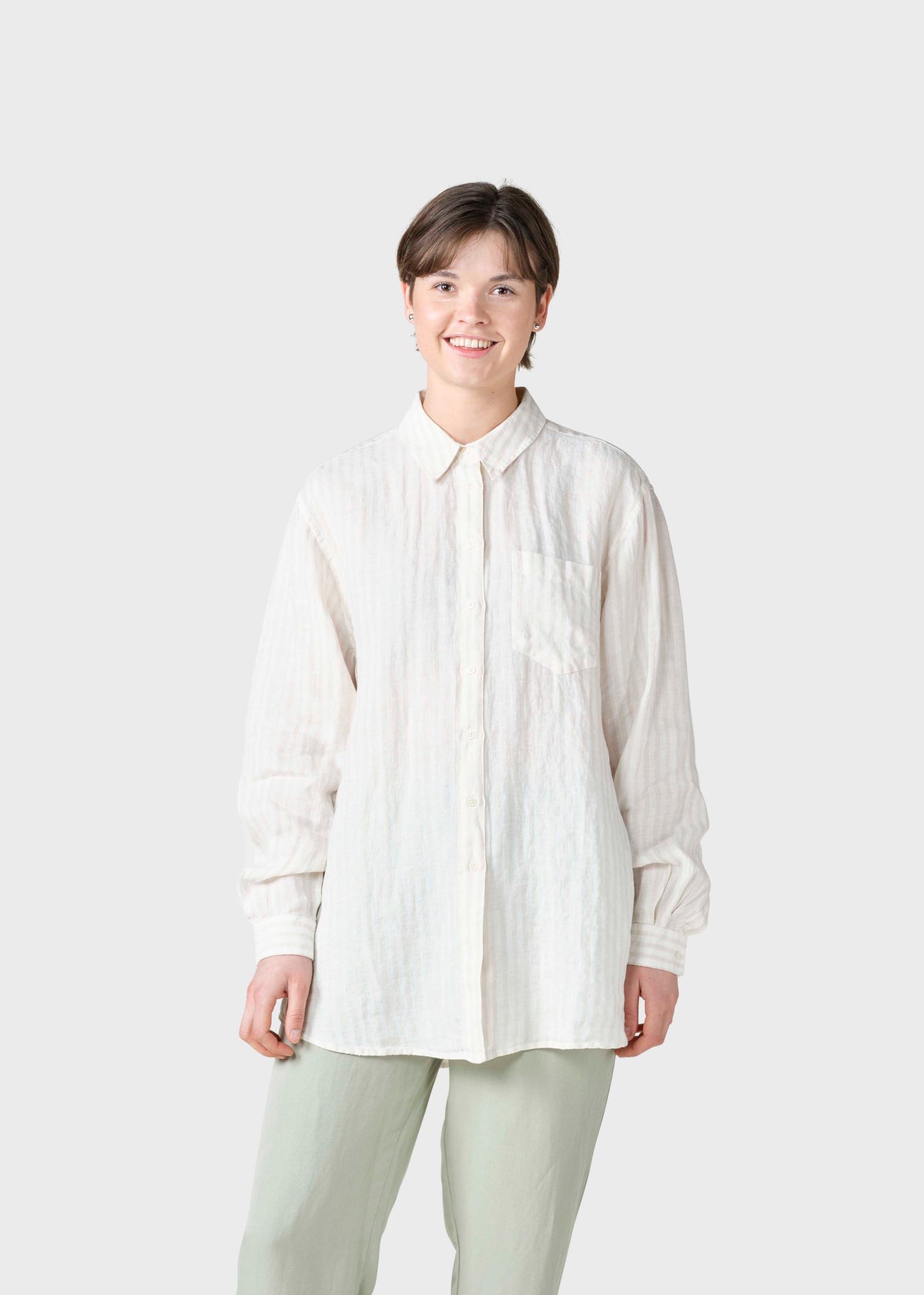 Klitmøller Collective ApS Belinda linen shirt Shirts Cream/sand