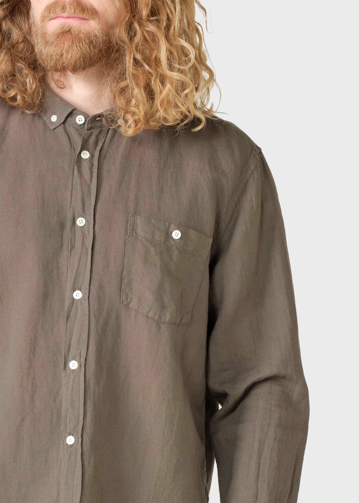 Klitmøller Collective ApS Benjamin linen shirt OCS Shirts Taupe