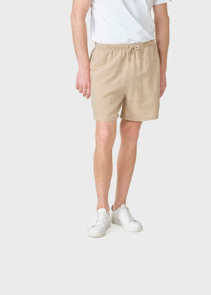 Klitmøller Collective ApS Bertram linen shorts Walkshorts Sand