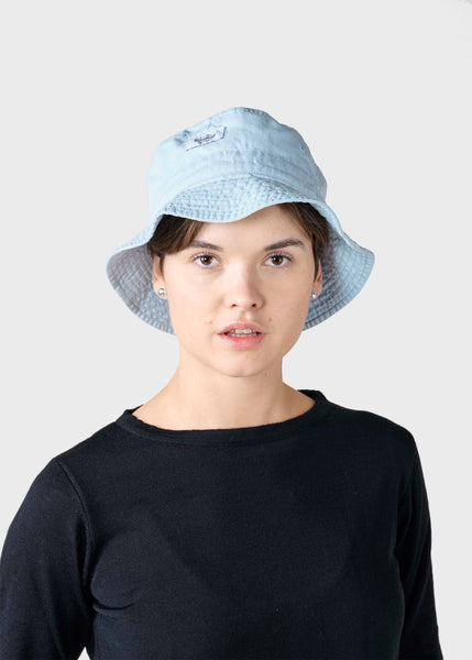 KIK GIRL Light Blue Bucket Hat Kids Bucket Hat | Smiley — b+b kids – bug + bean kids main image 2