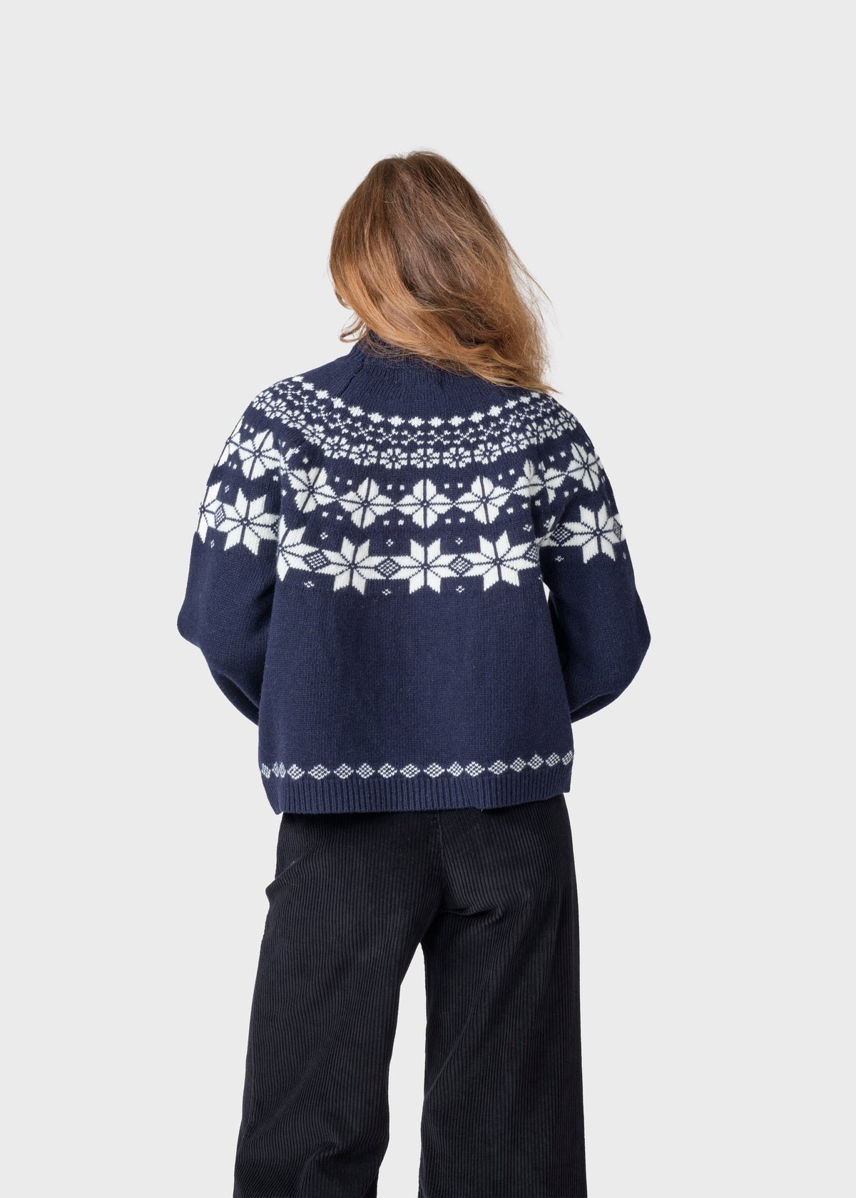 Klitmøller Collective ApS Claire knit Knitted sweaters Navy/cream