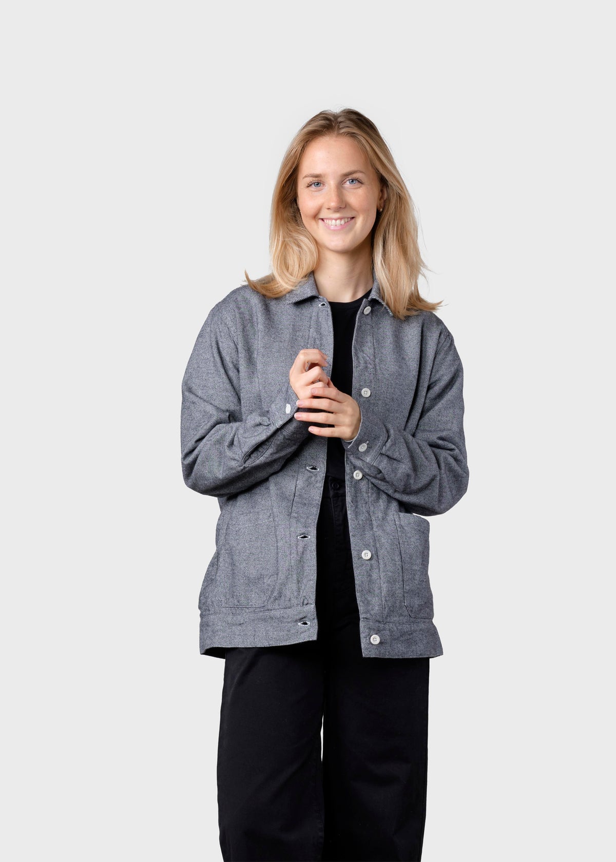 Klitmøller Collective ApS Ditte lumber overshirt Jackets Light grey