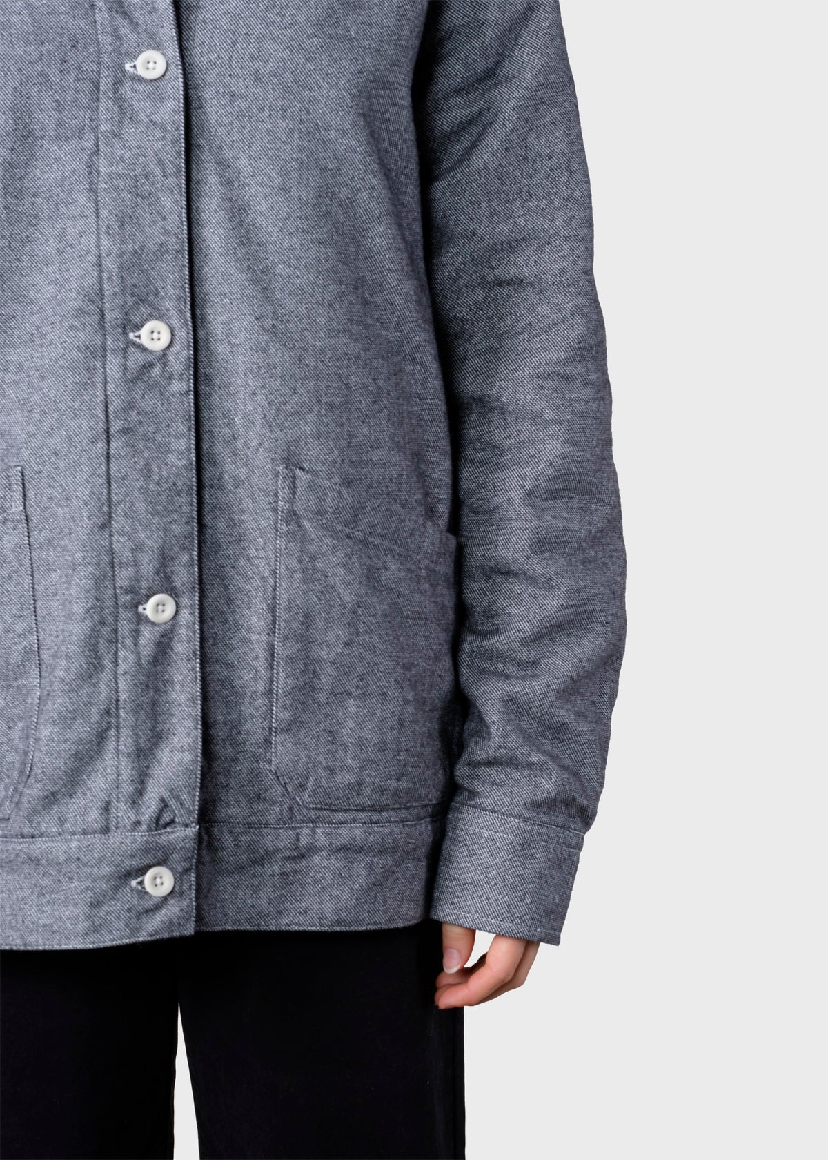 Klitmøller Collective ApS Ditte lumber overshirt Jackets Light grey