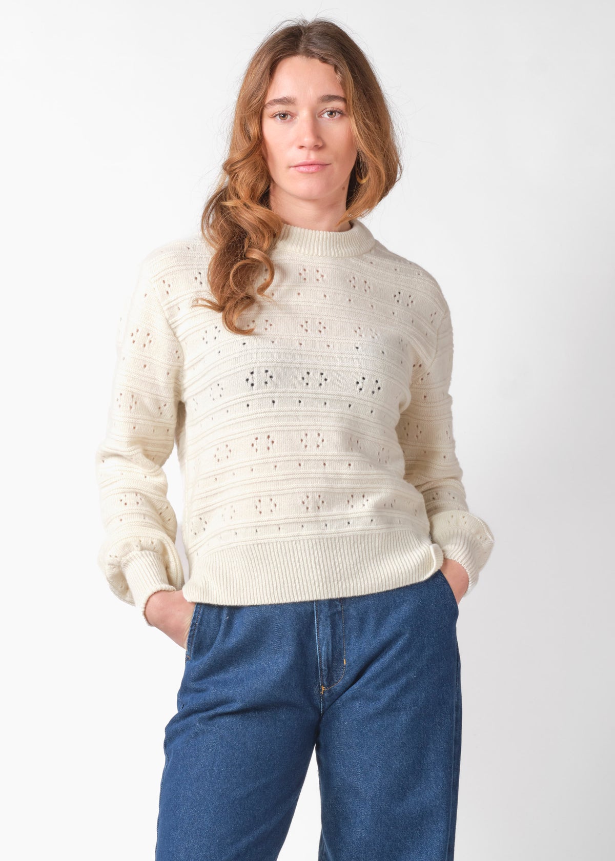 Klitmøller Collective ApS Elena knit Knitted sweaters Cream