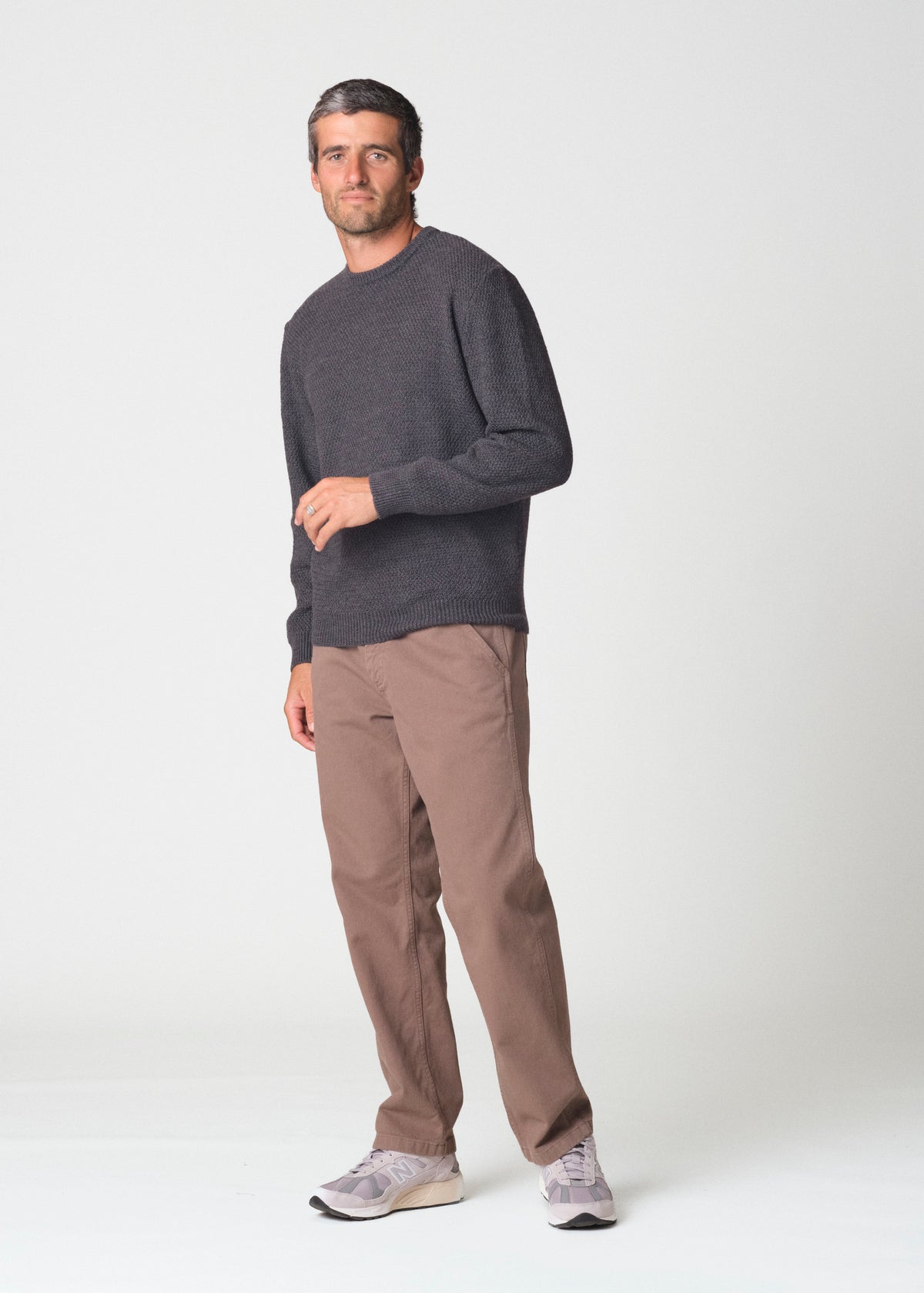 Klitmøller Collective ApS Elmer merino knit Knitted sweaters Anthracite
