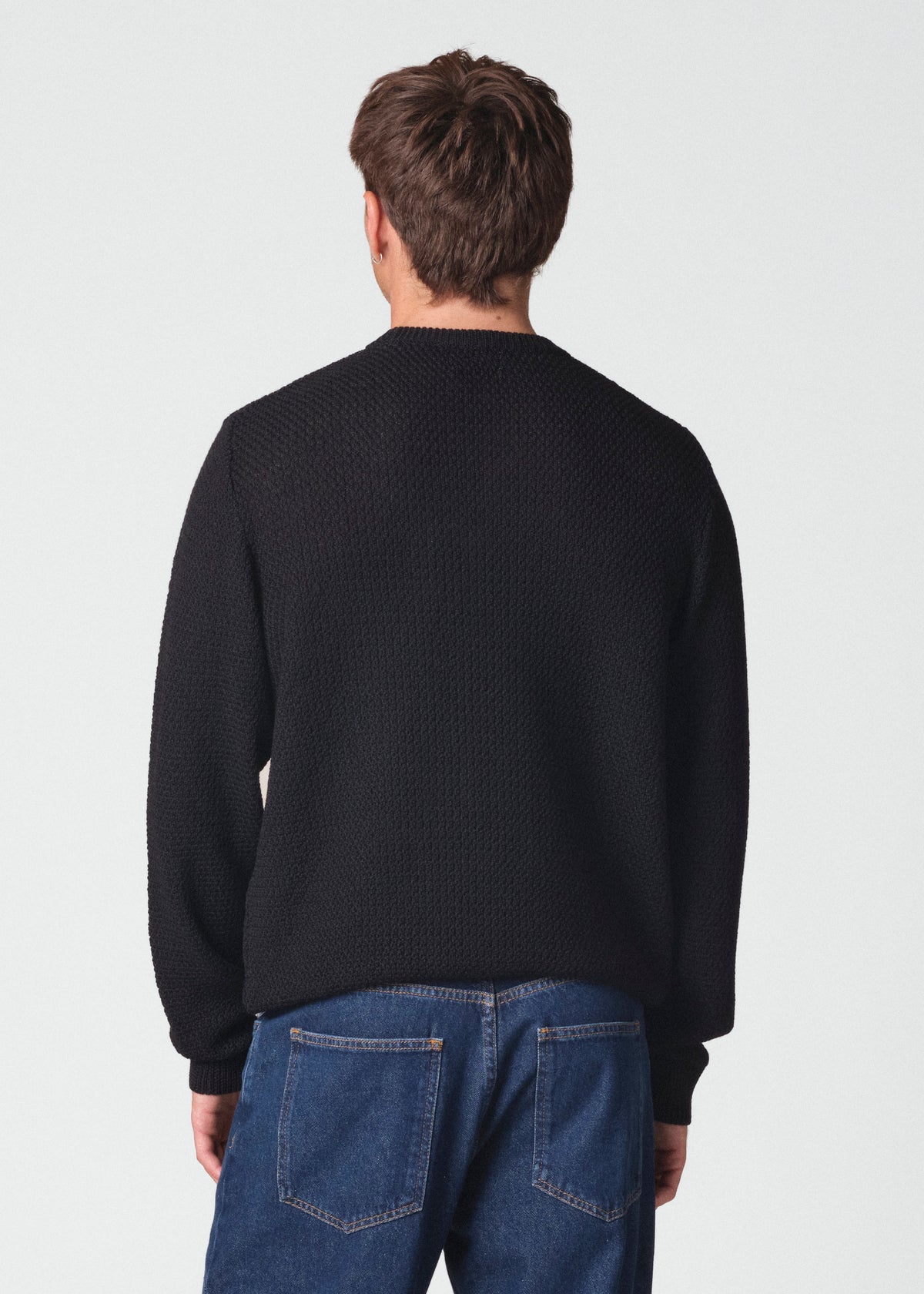 Klitmøller Collective ApS Elmer merino knit Knitted sweaters Black