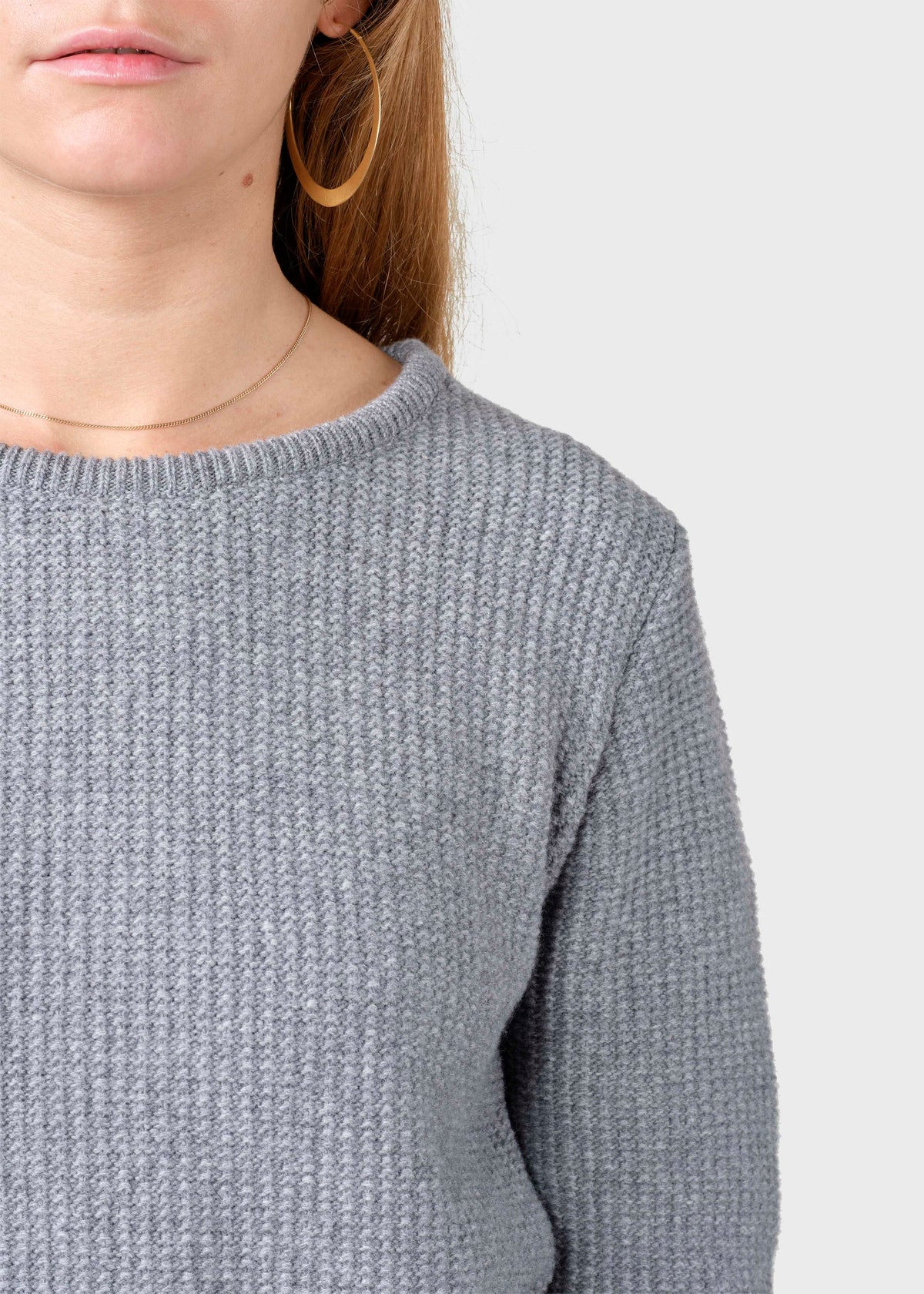 Klitmøller Collective ApS Fenja knit Knitted sweaters Light grey