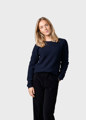 Klitmøller Collective ApS Fenja knit Knitted sweaters Navy