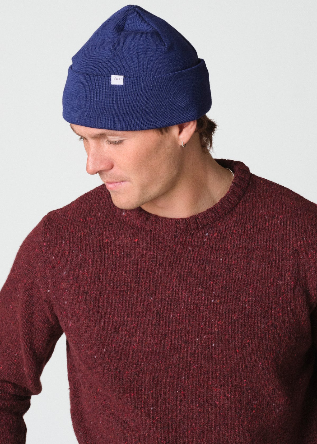 Klitmøller Collective ApS Fine rib beanie Beanies Surf blue