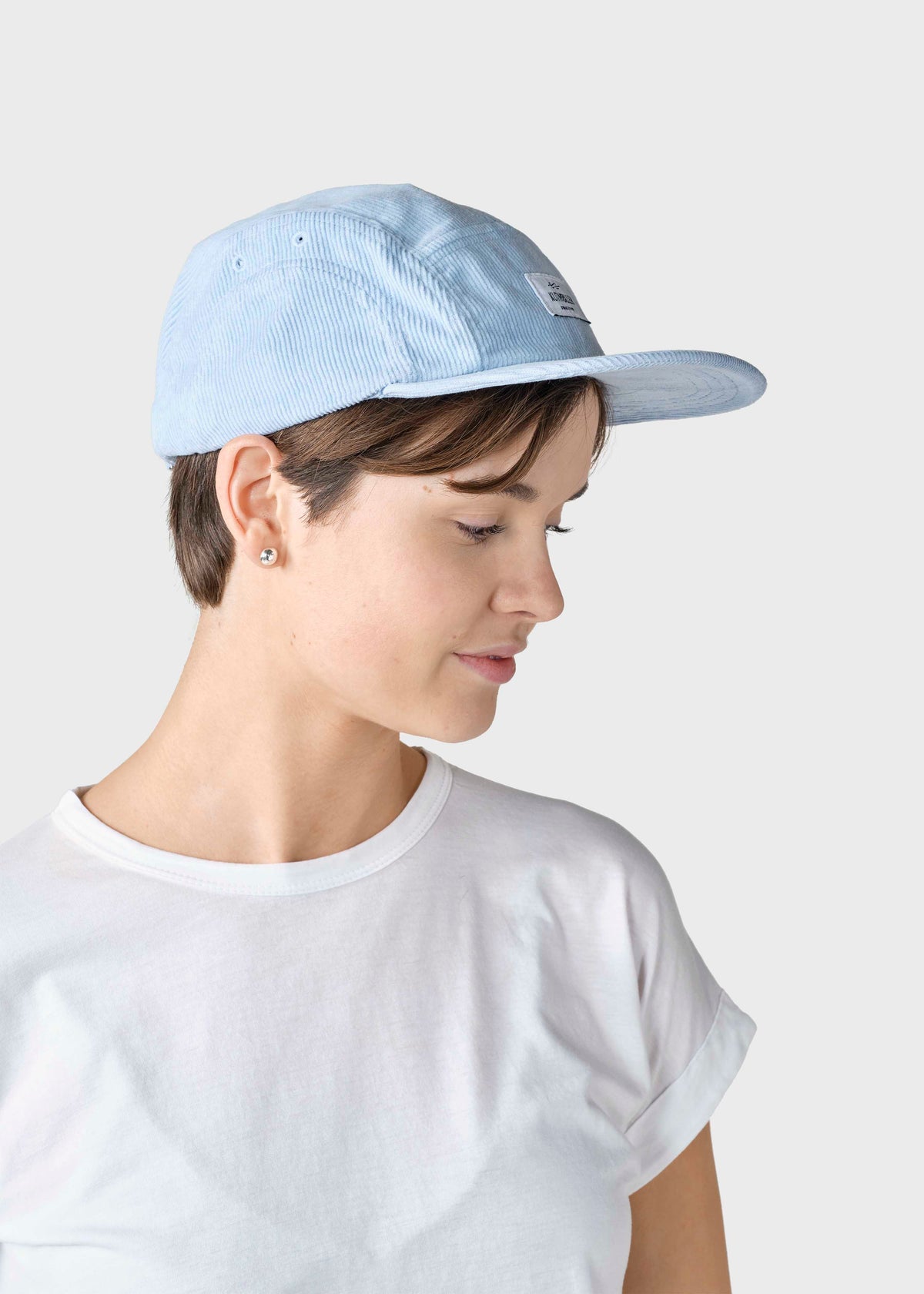 Klitmøller Collective ApS Five panel corduroy cap Caps Light blue