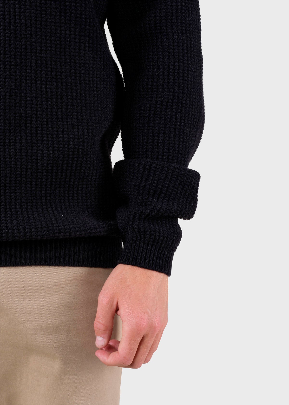 Klitmøller Collective ApS Frede knit Knitted sweaters Black