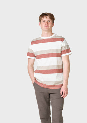 Klitmøller Collective ApS George tee T-Shirts Burnt sienna/sand