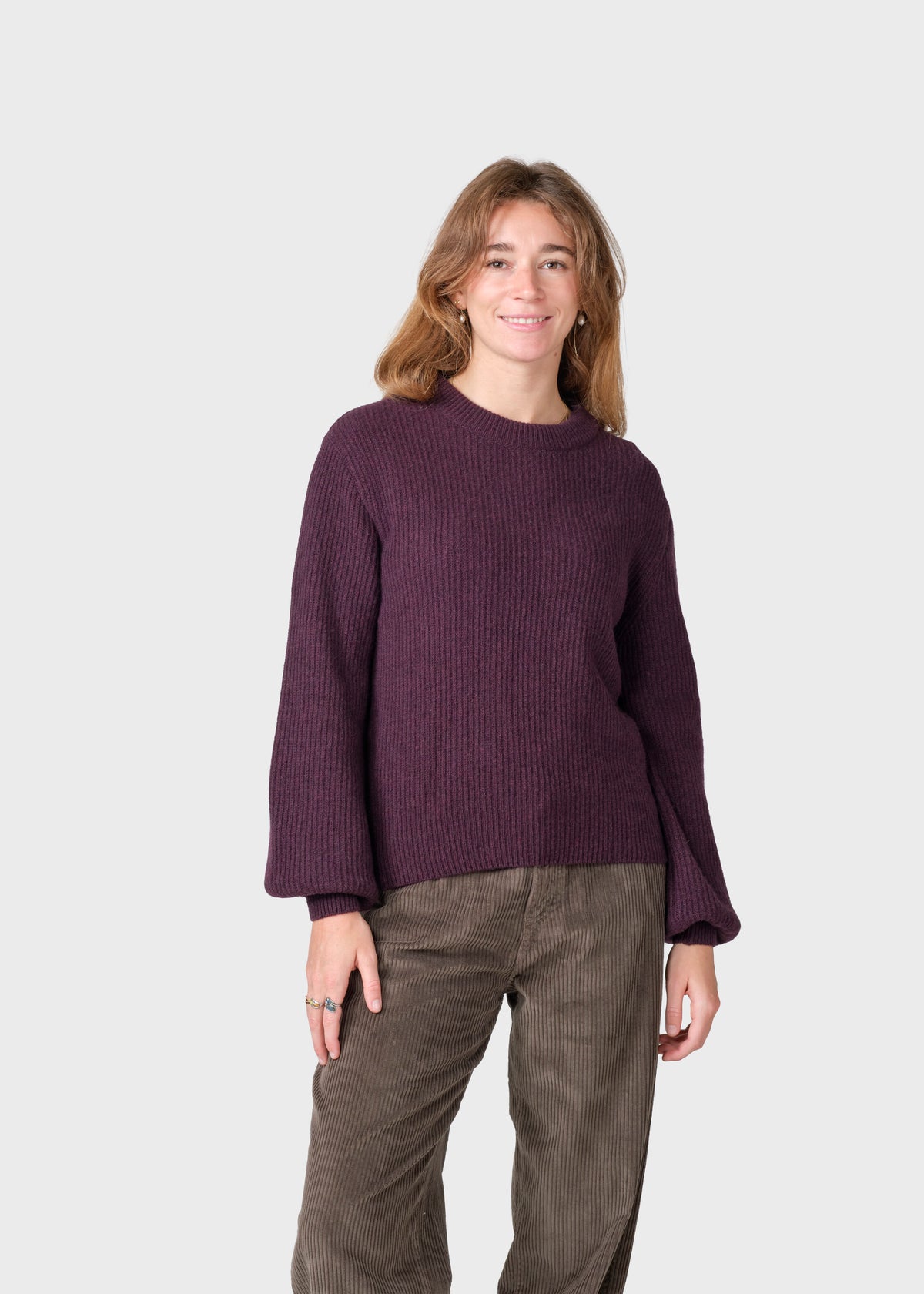 Klitmøller Collective ApS Gerda knit Knitted sweaters Burgundy