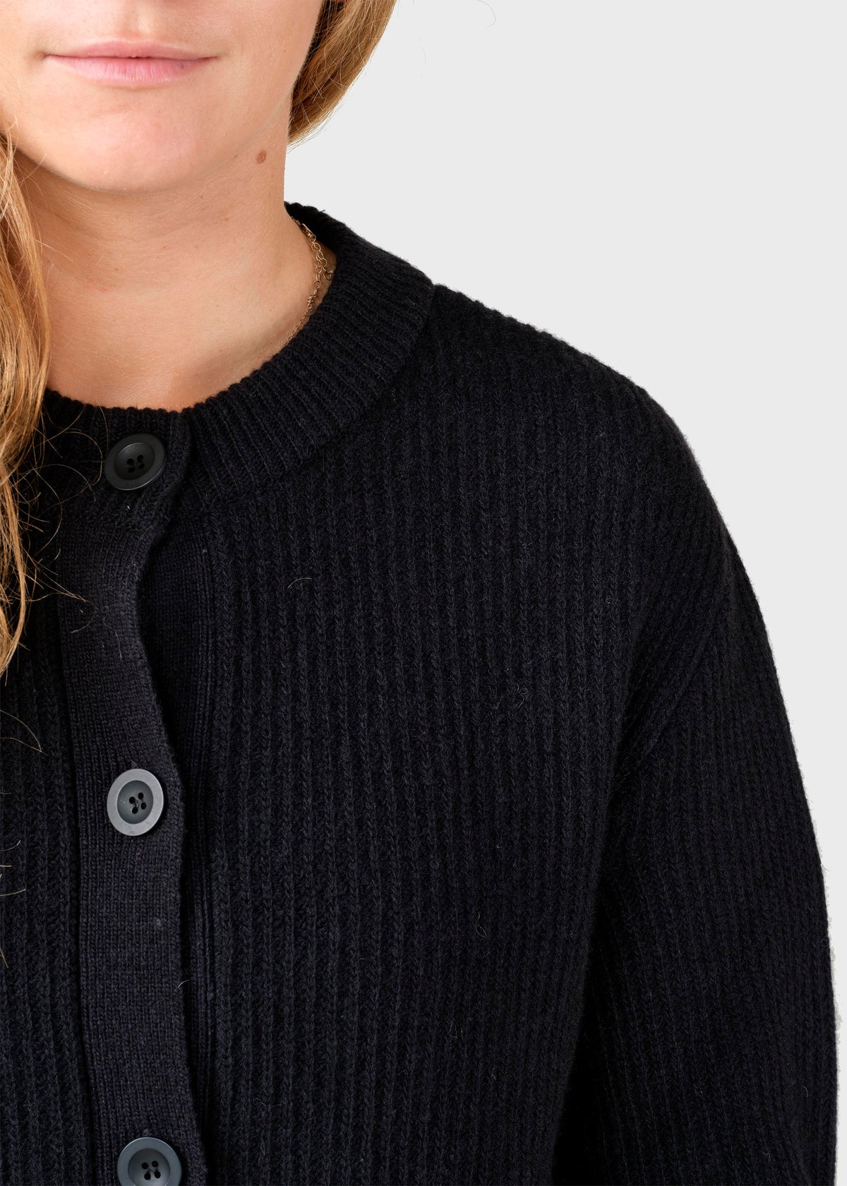 Klitmøller Collective ApS Gerda knit cardigan Knitted sweaters Black