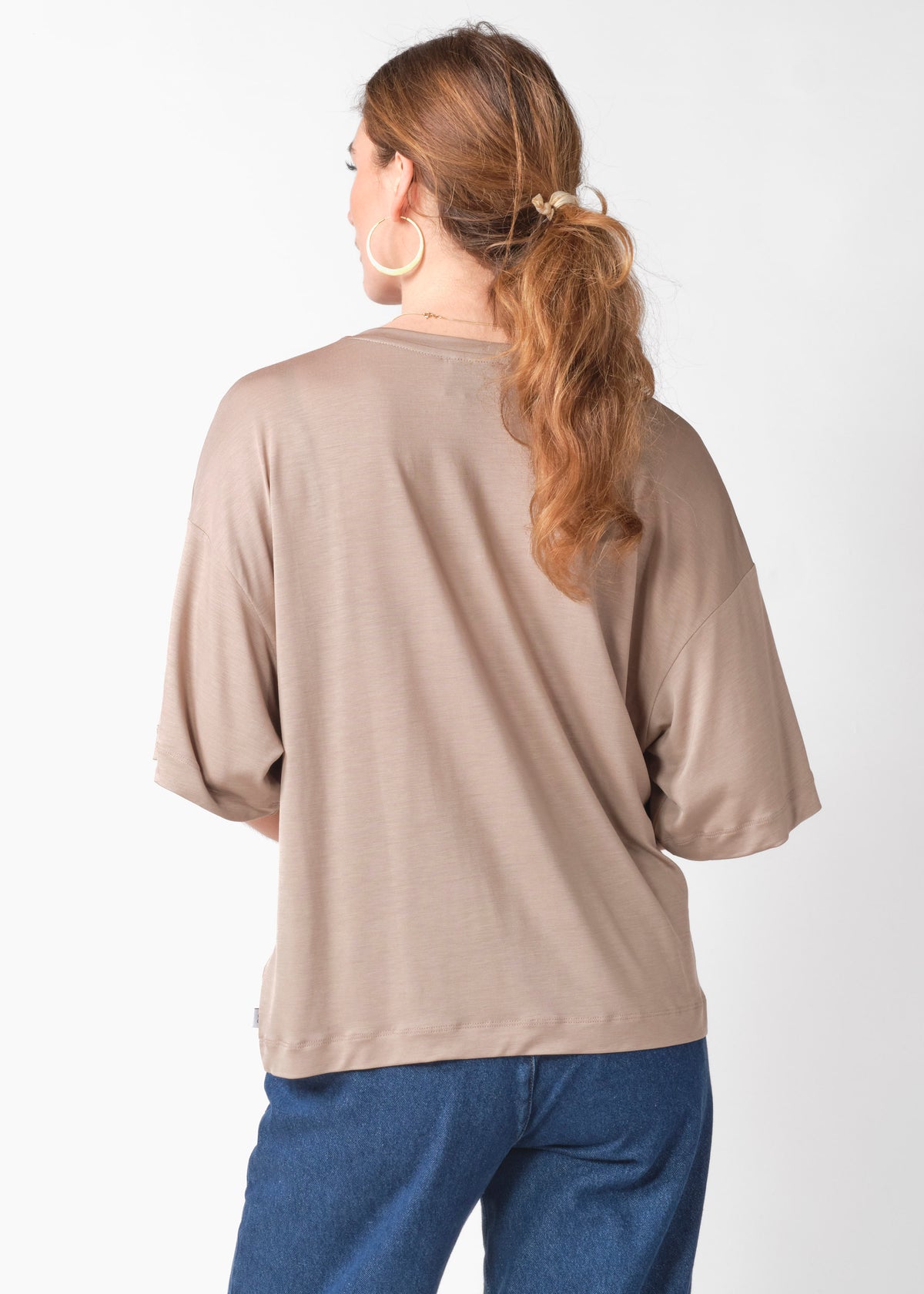 Klitmøller Collective ApS Grace lyocell tee T-Shirts Cashew