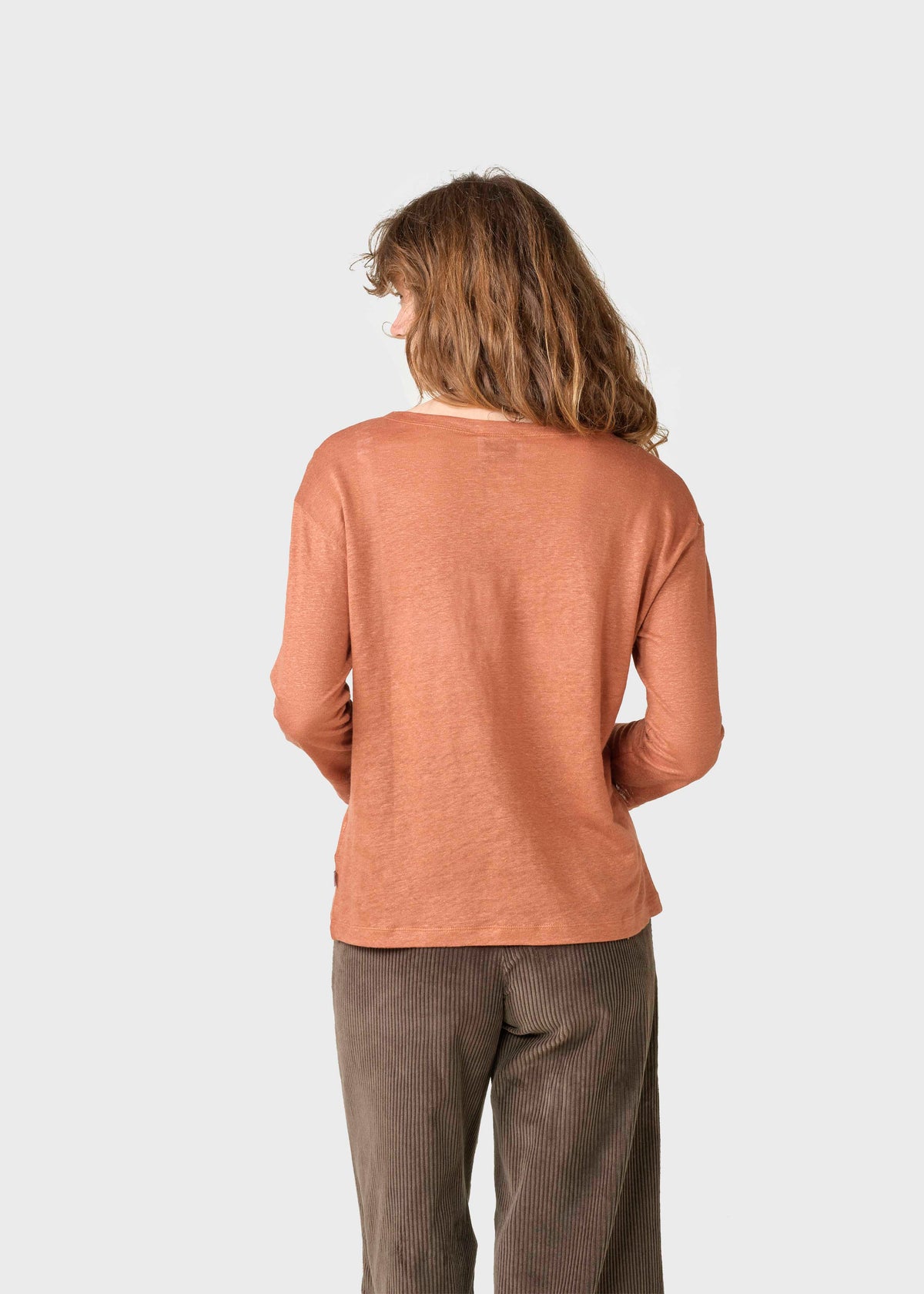 Klitmøller Collective ApS Gudrun LS tee T-Shirts Burnt Sienna