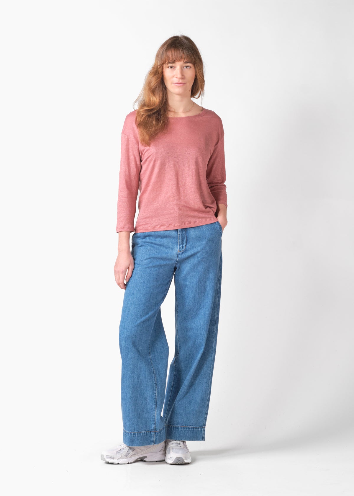 Klitmøller Collective ApS Gudrun LS tee T-Shirts Faded rose