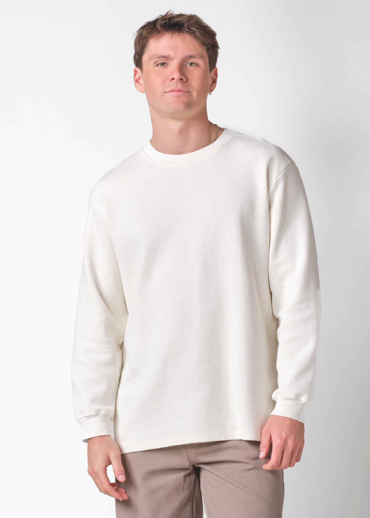Klitmøller Collective ApS Hudson LS tee OCS Sweatshirts Cream