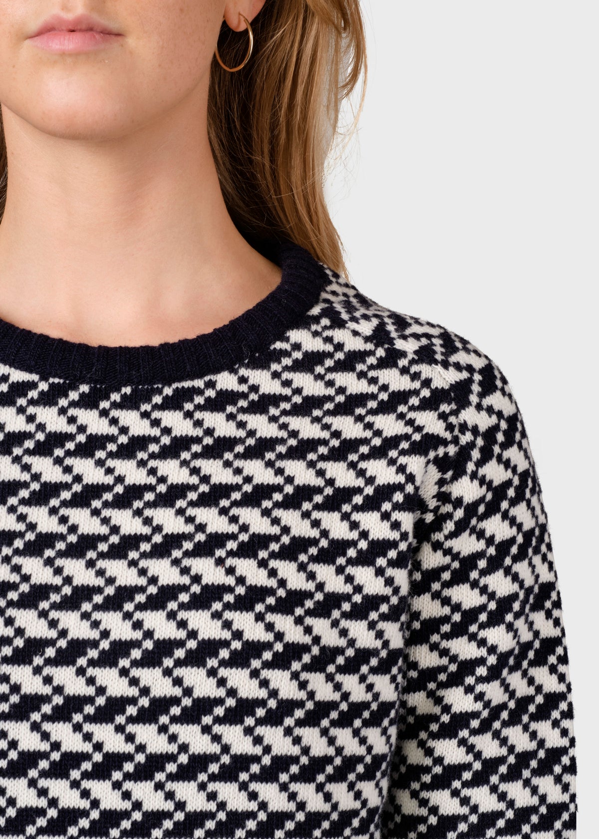Klitmøller Collective ApS Ida knit Knitted sweaters Navy/cream