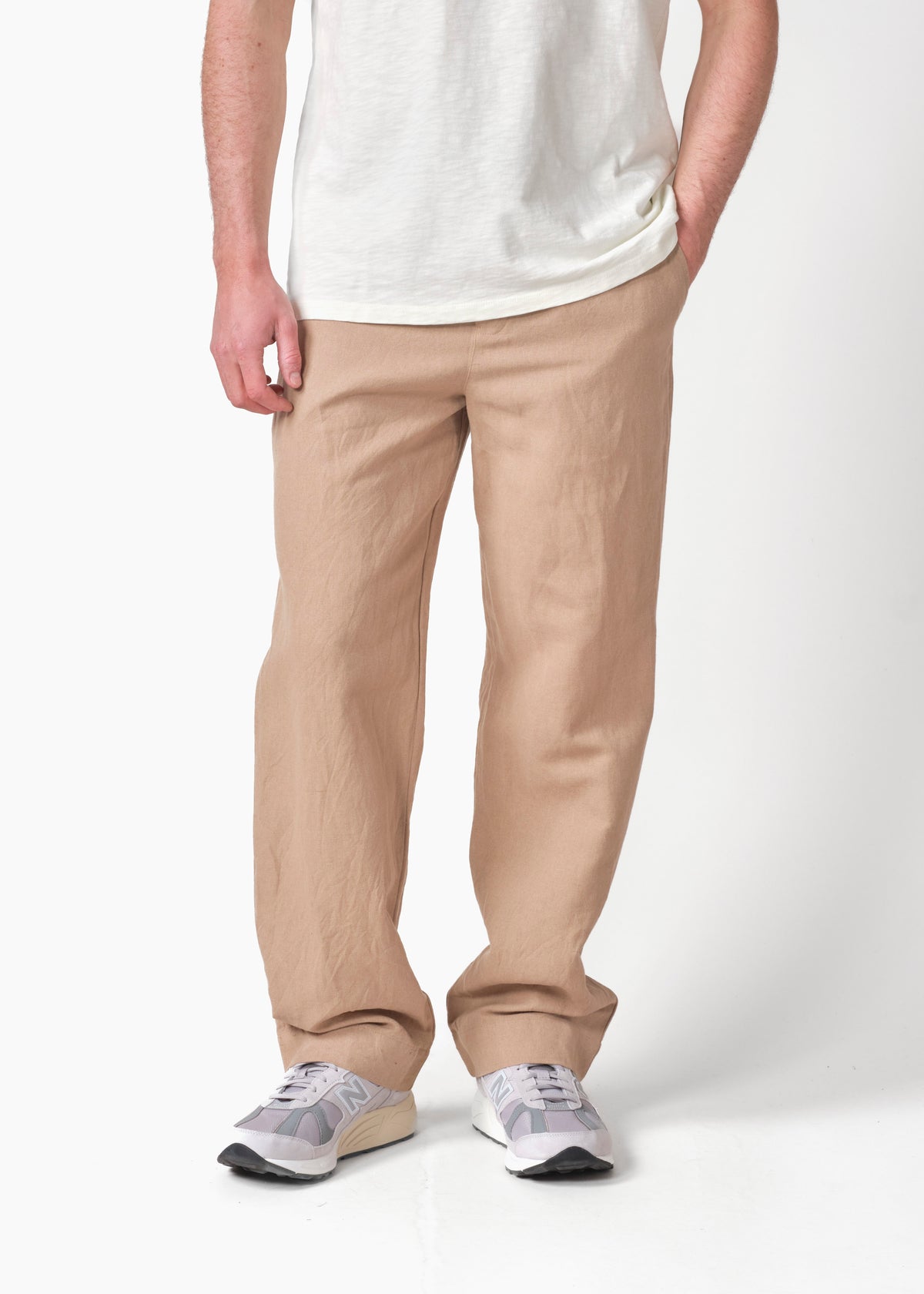 Klitmøller Collective ApS Jens linen pants OCS Pants Cashew