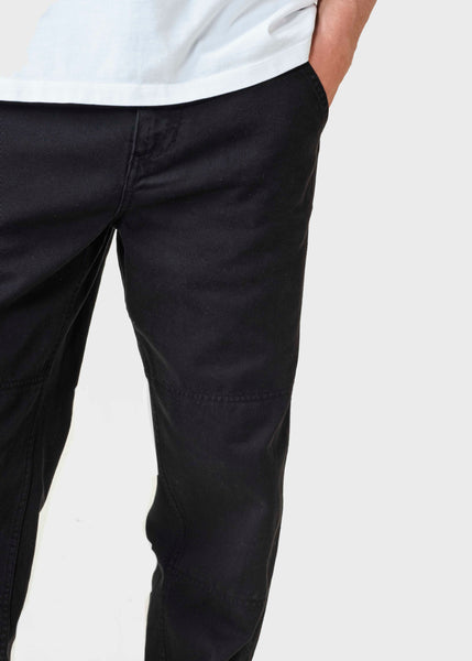 Jimmy twill pants - Washed black – klitmollercollective.com