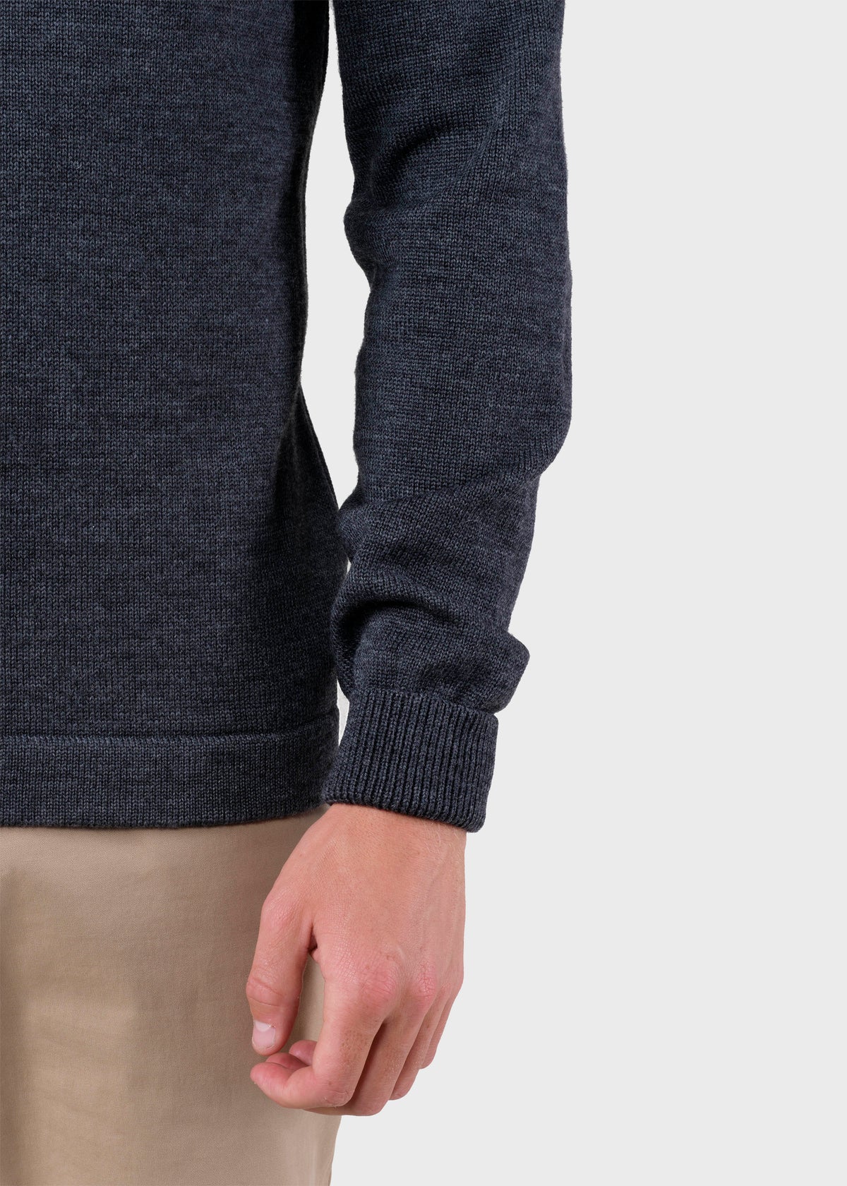 Klitmøller Collective ApS Johan knit Knitted sweaters Anthracite