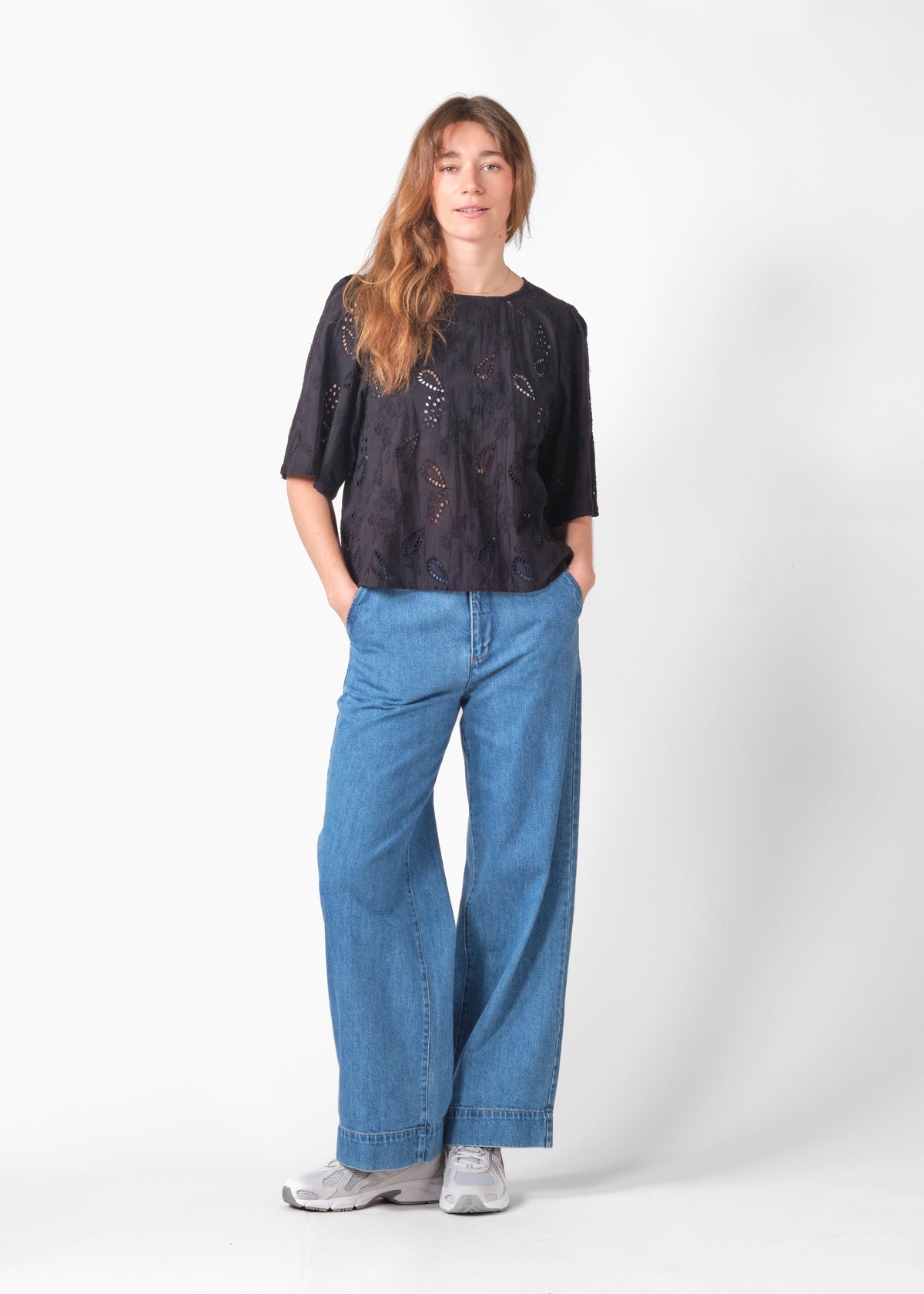 Klitmøller Collective ApS Jonna S/S blouse GOTS Shirts Black