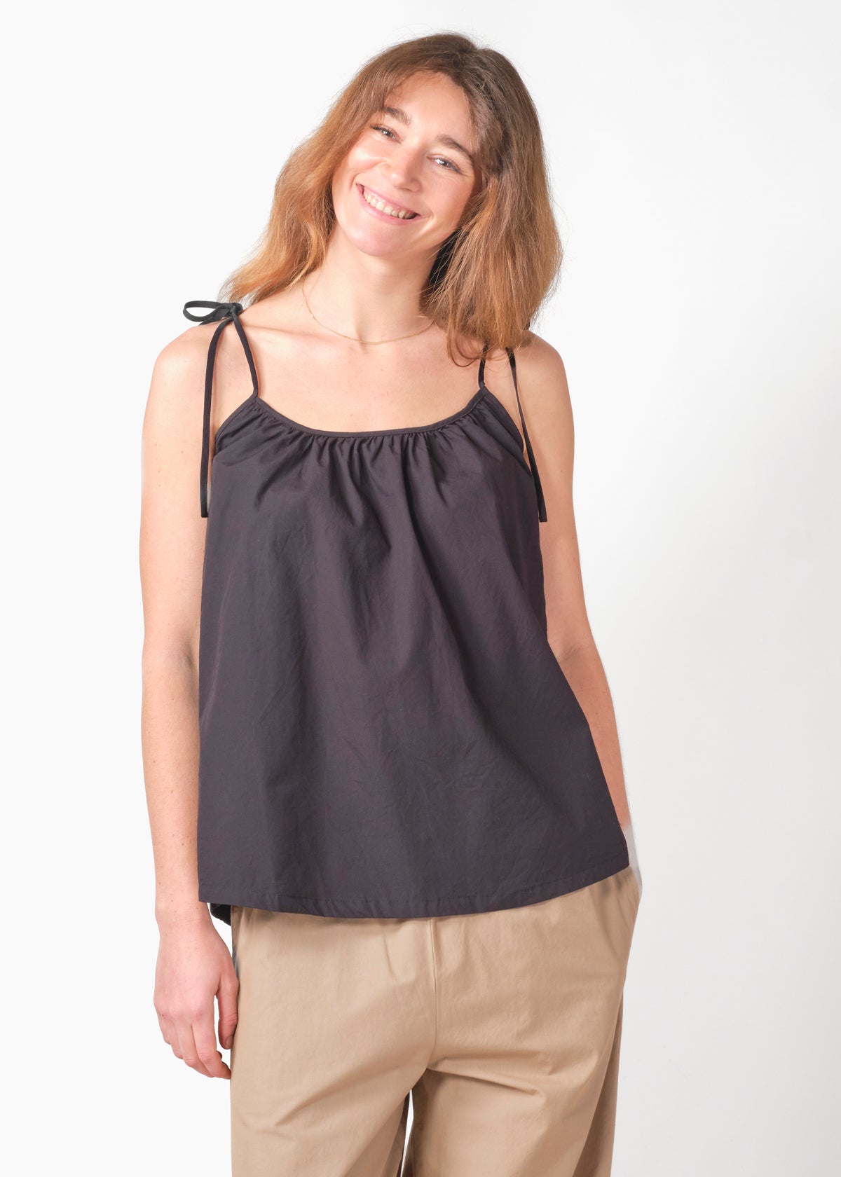 Klitmøller Collective ApS Jonna top GOTS T-Shirts Black