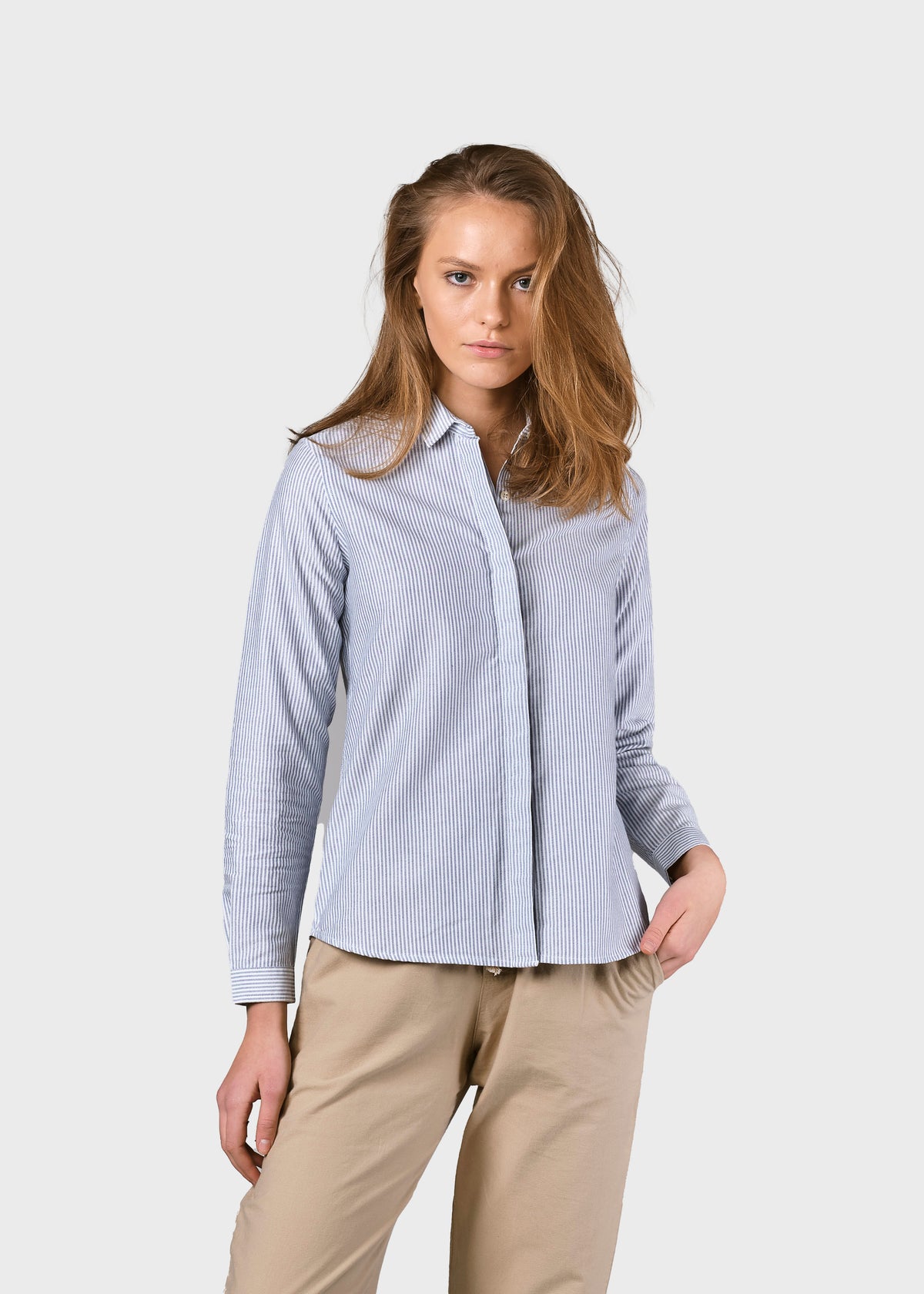 Klitmøller Collective ApS Julie striped shirt Shirts White/navy