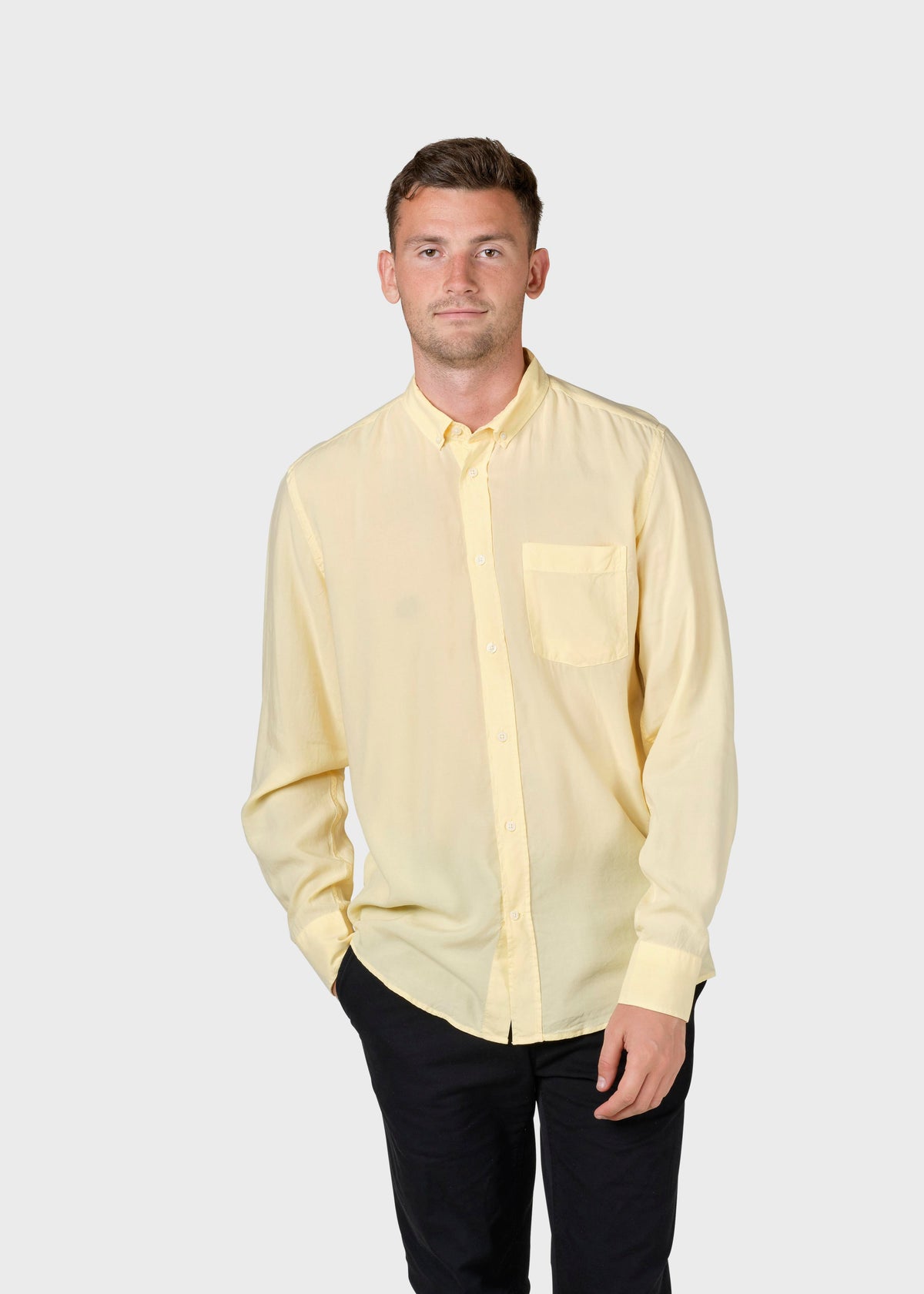 Klitmøller Collective ApS Justin shirt Shirts Lemon sorbet
