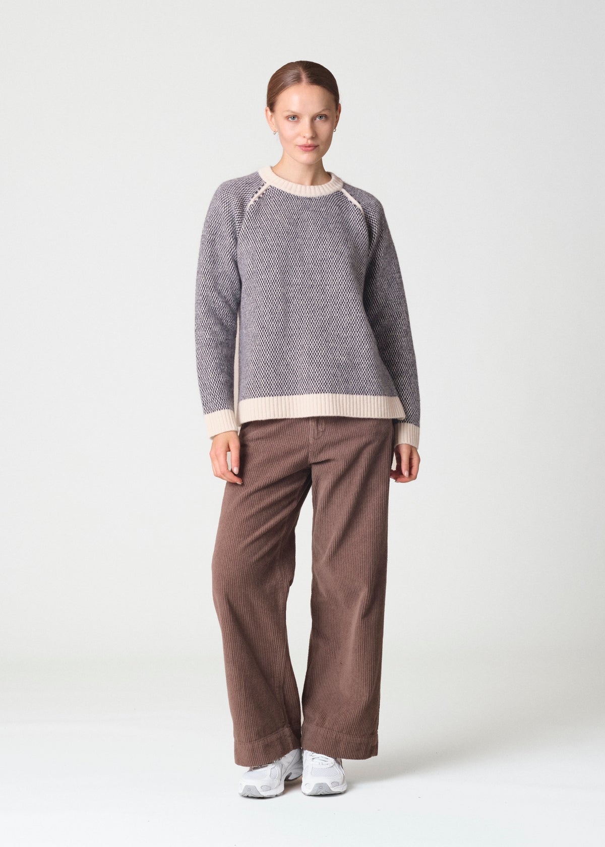 Klitmøller Collective ApS Kate knit Knitted sweaters Cream/navy