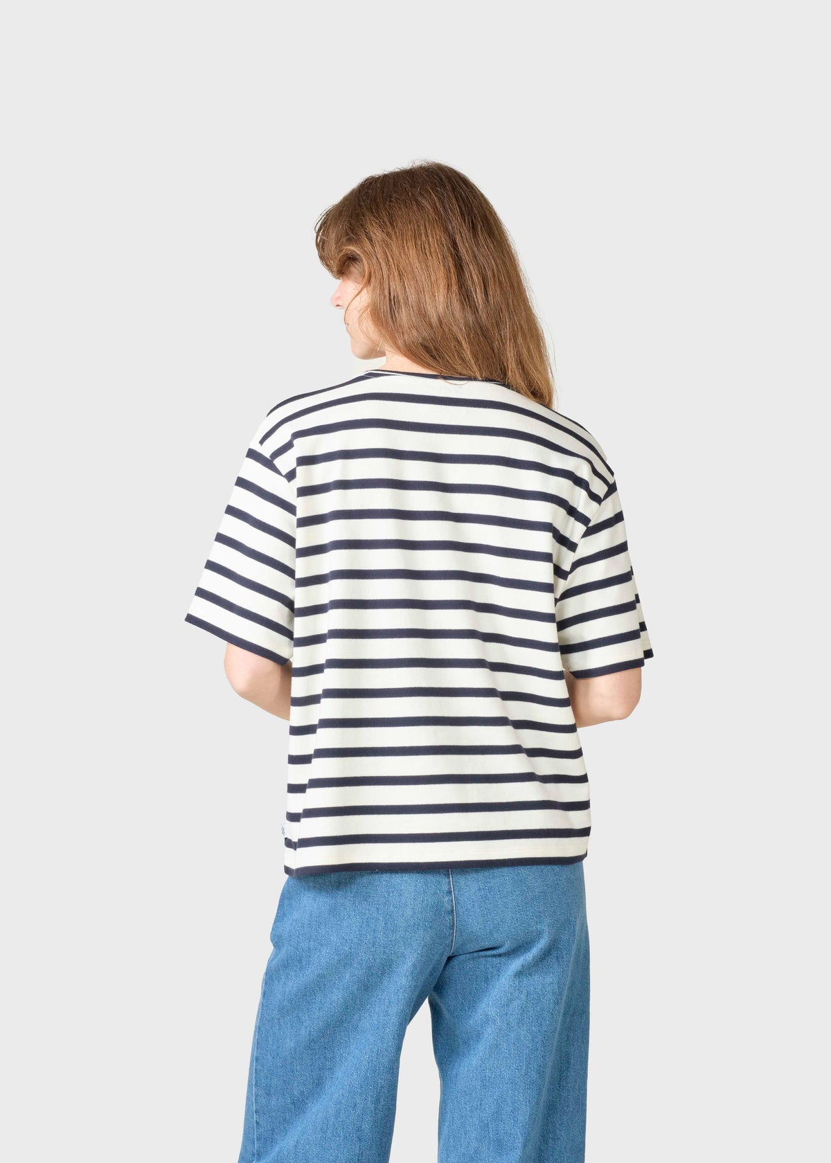 Klitmøller Collective ApS Kelly tee OCS T-Shirts Cream/navy