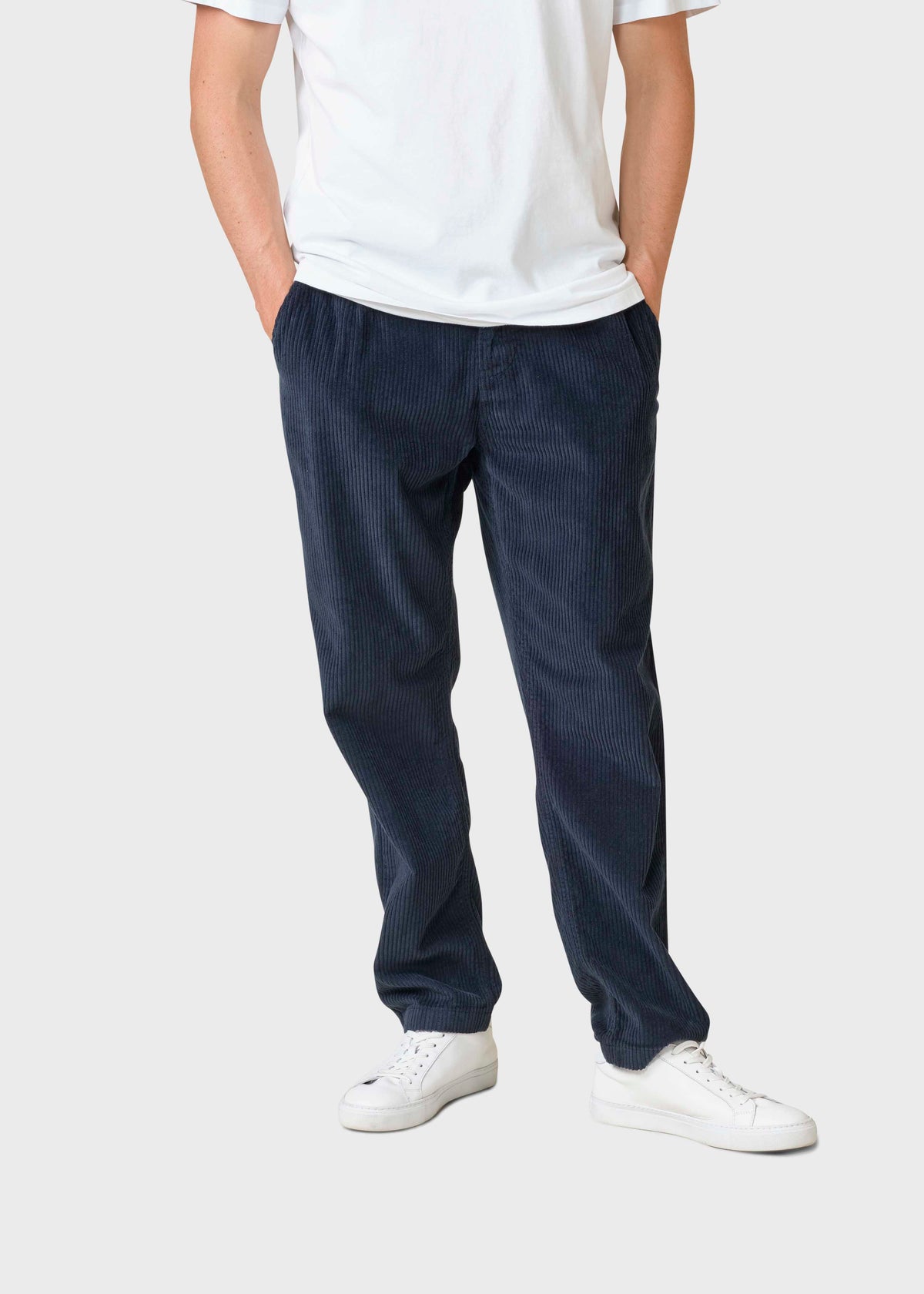 Klitmøller Collective ApS Kristian cord pants GOTS Pants Navy