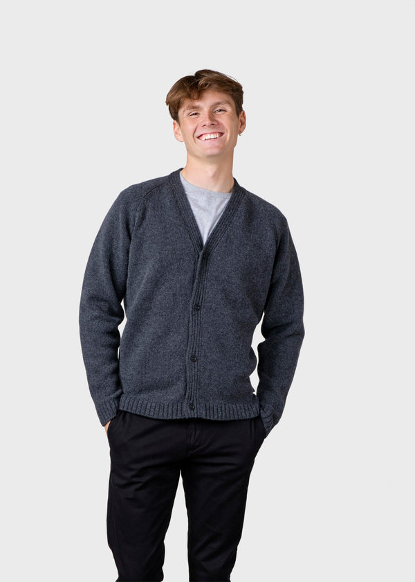 Klitmøller Collective ApS Leo knit cardigan Knitted sweaters Anthracite