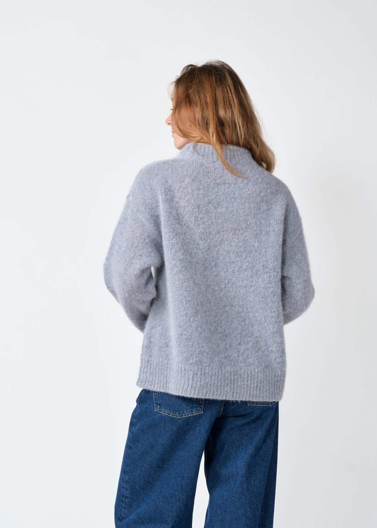 Klitmøller Collective ApS Linden knit Knitted sweaters Light grey