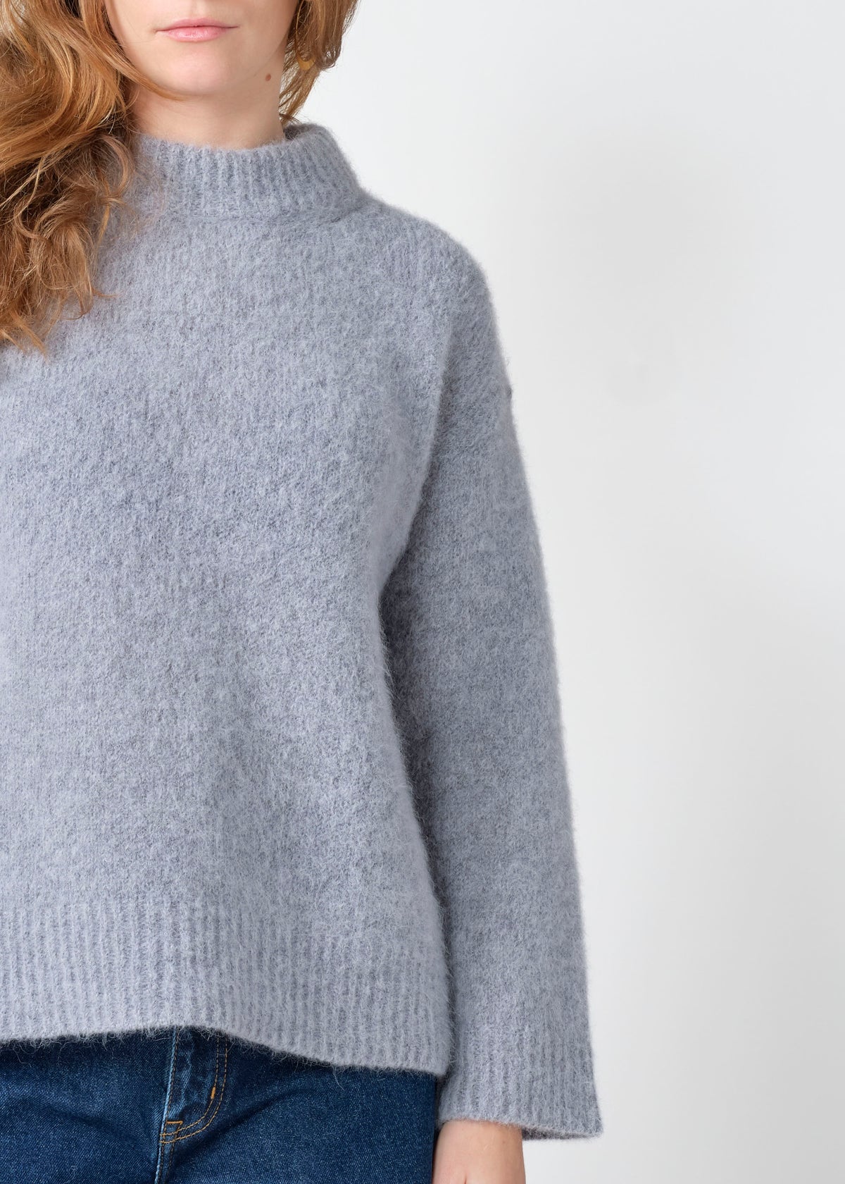 Klitmøller Collective ApS Linden knit Knitted sweaters Light grey