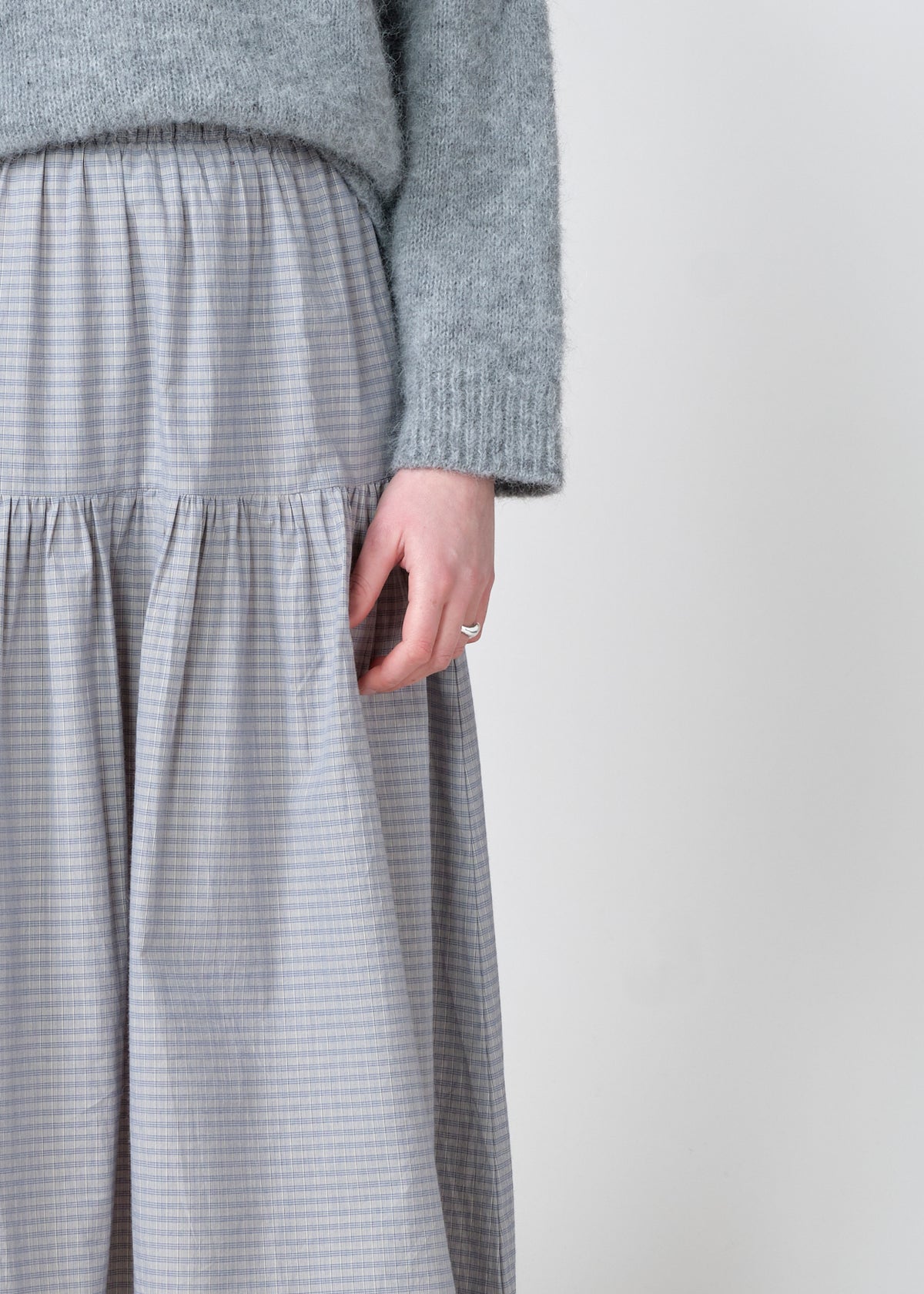 Klitmøller Collective ApS Lotte skirt GOTS Skirts Navy/pastel sand
