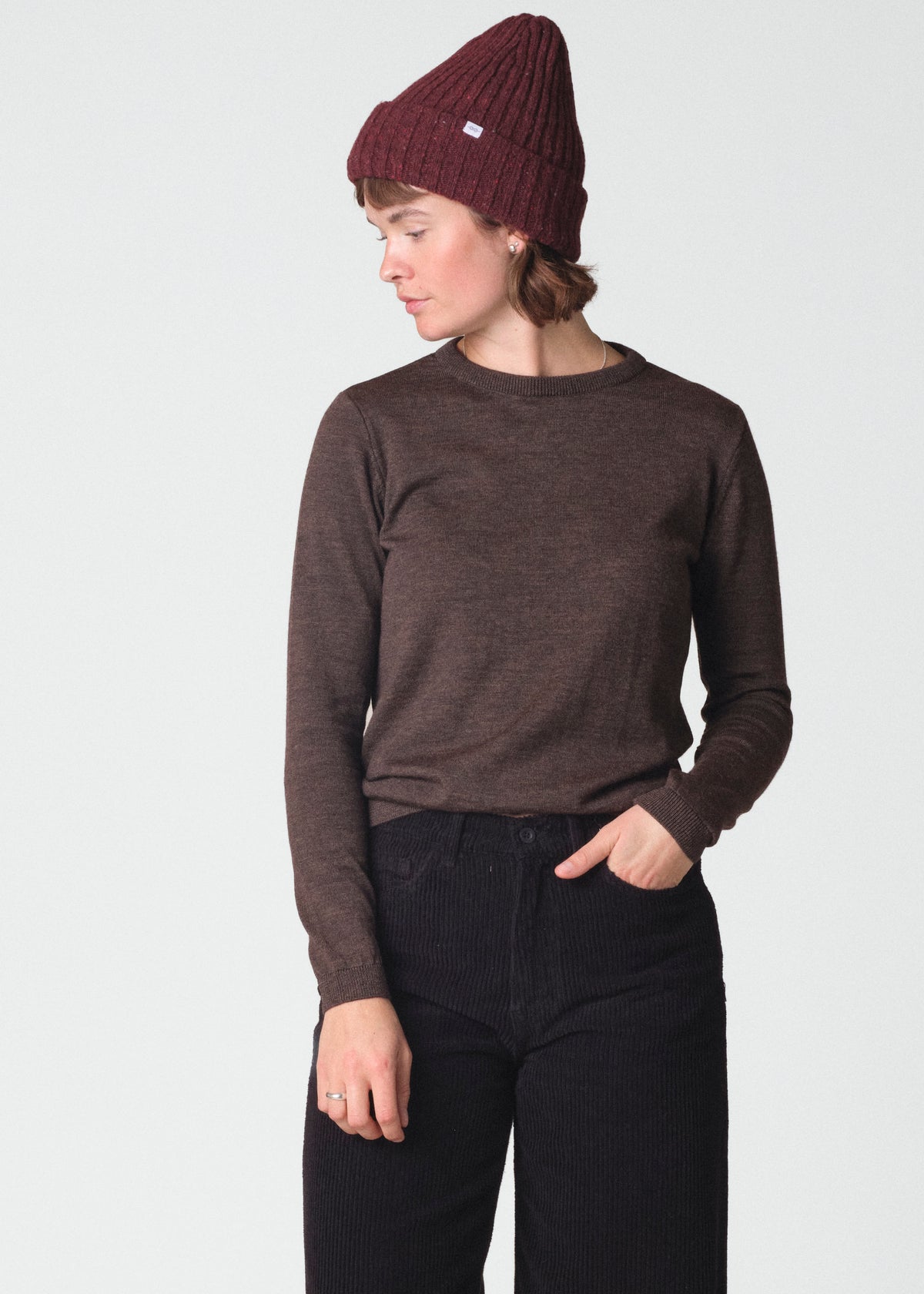 Klitmøller Collective ApS MELANGE BEANIE Beanies Burgundy