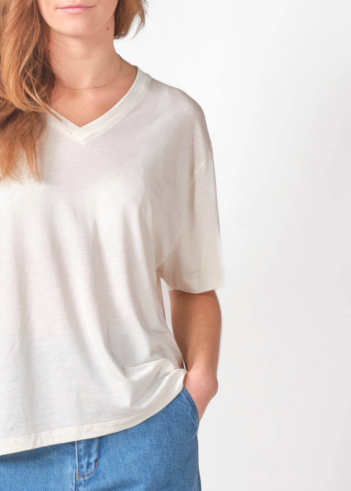 Klitmøller Collective ApS Marie tee OCS T-Shirts Cream