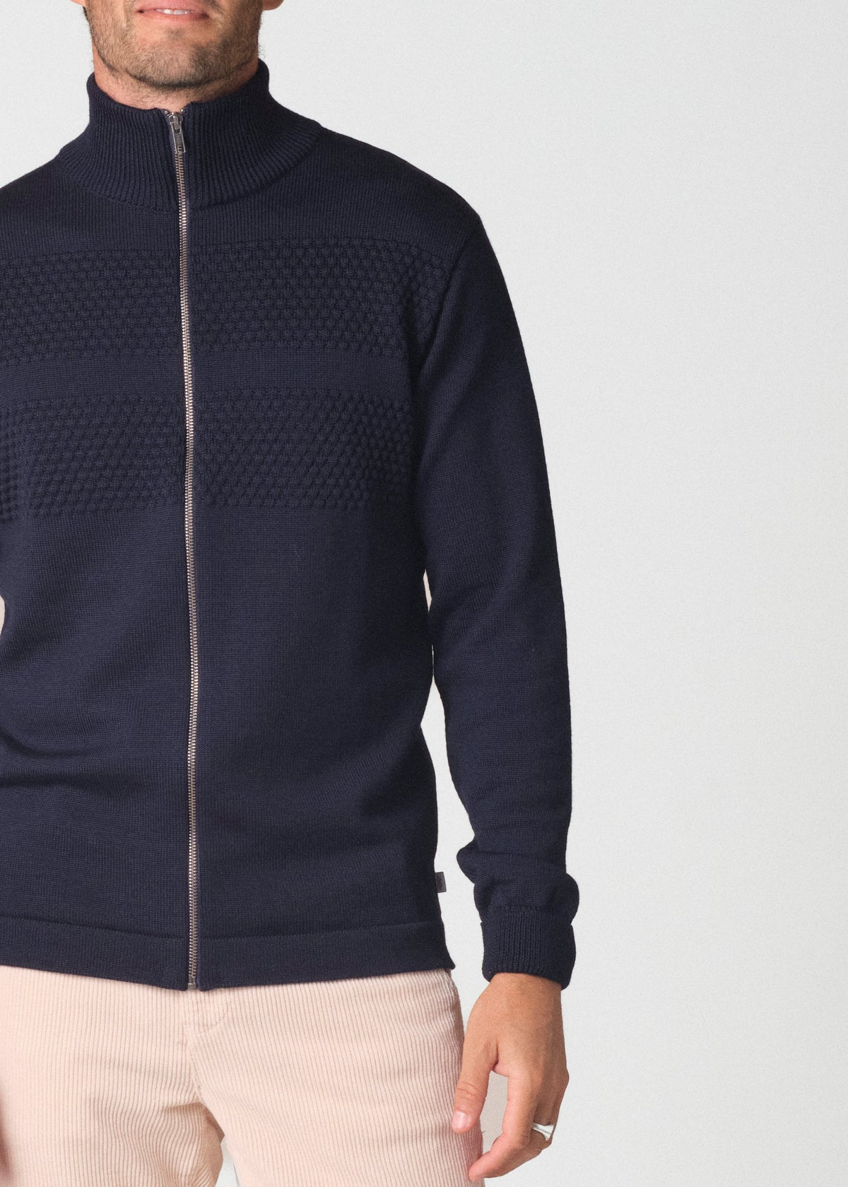 Klitmøller Collective ApS Marinus knit cardigan Knitted sweaters Navy